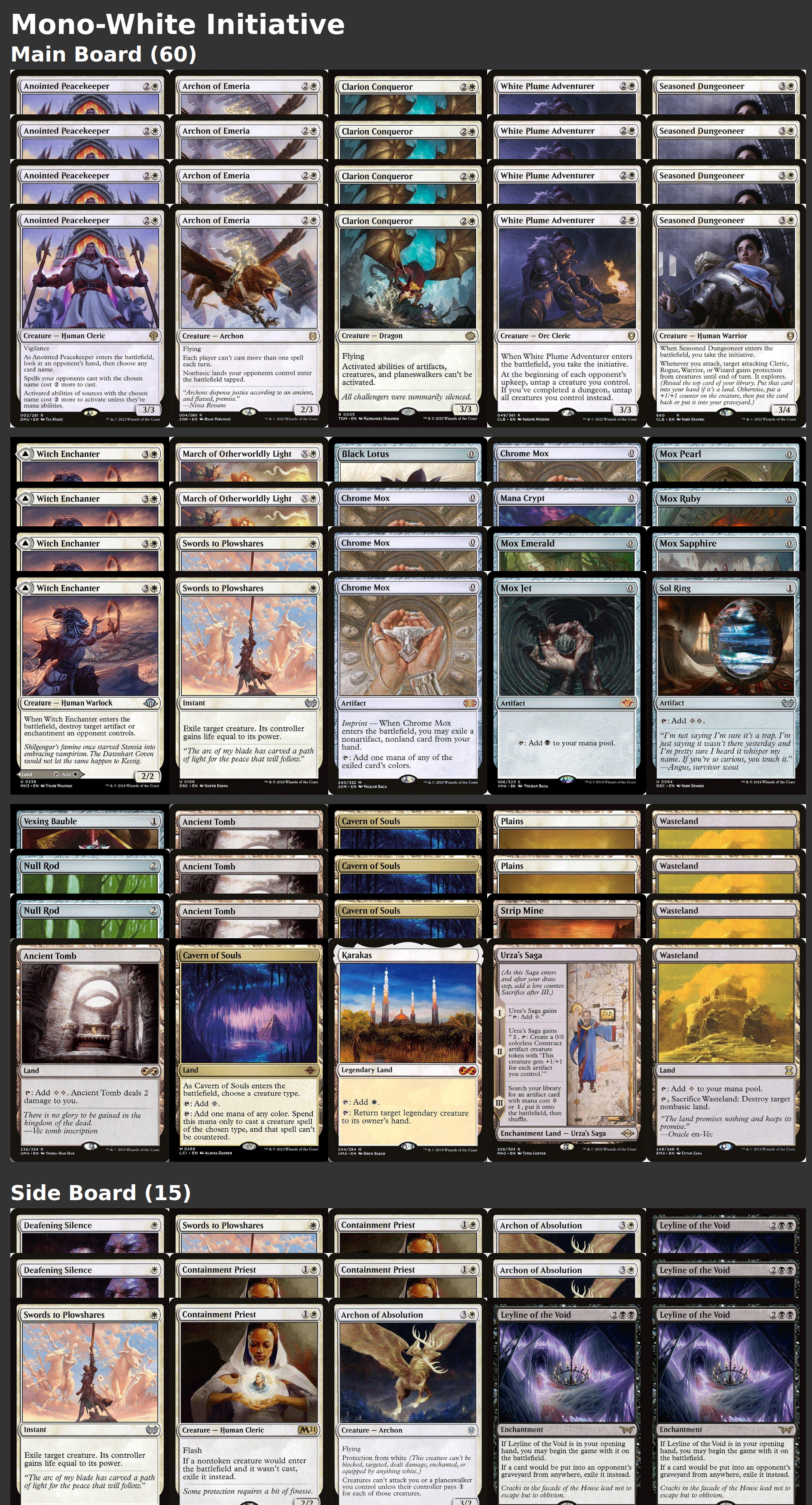 Mono-White Initiative