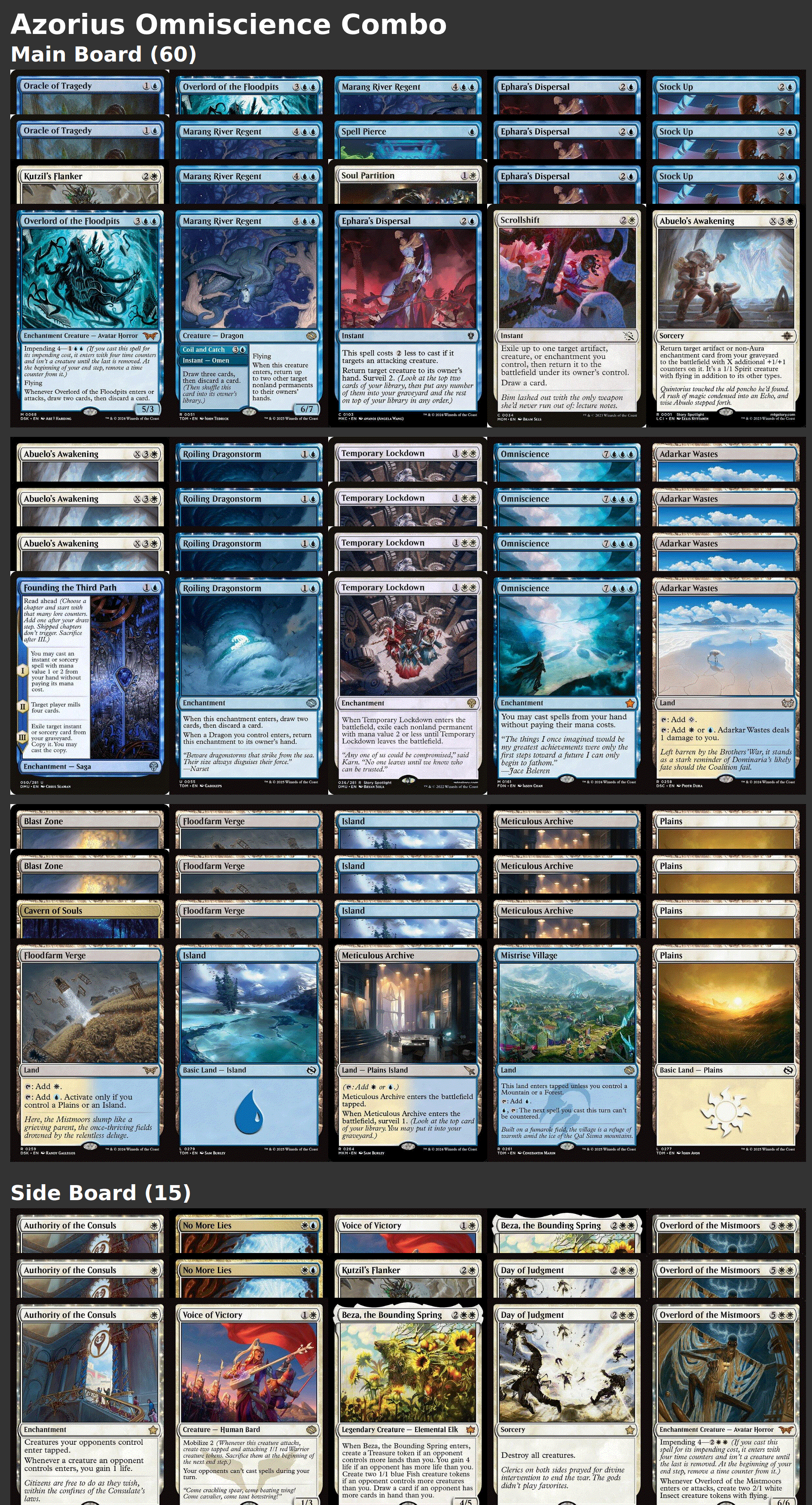Azorius Omniscience Combo