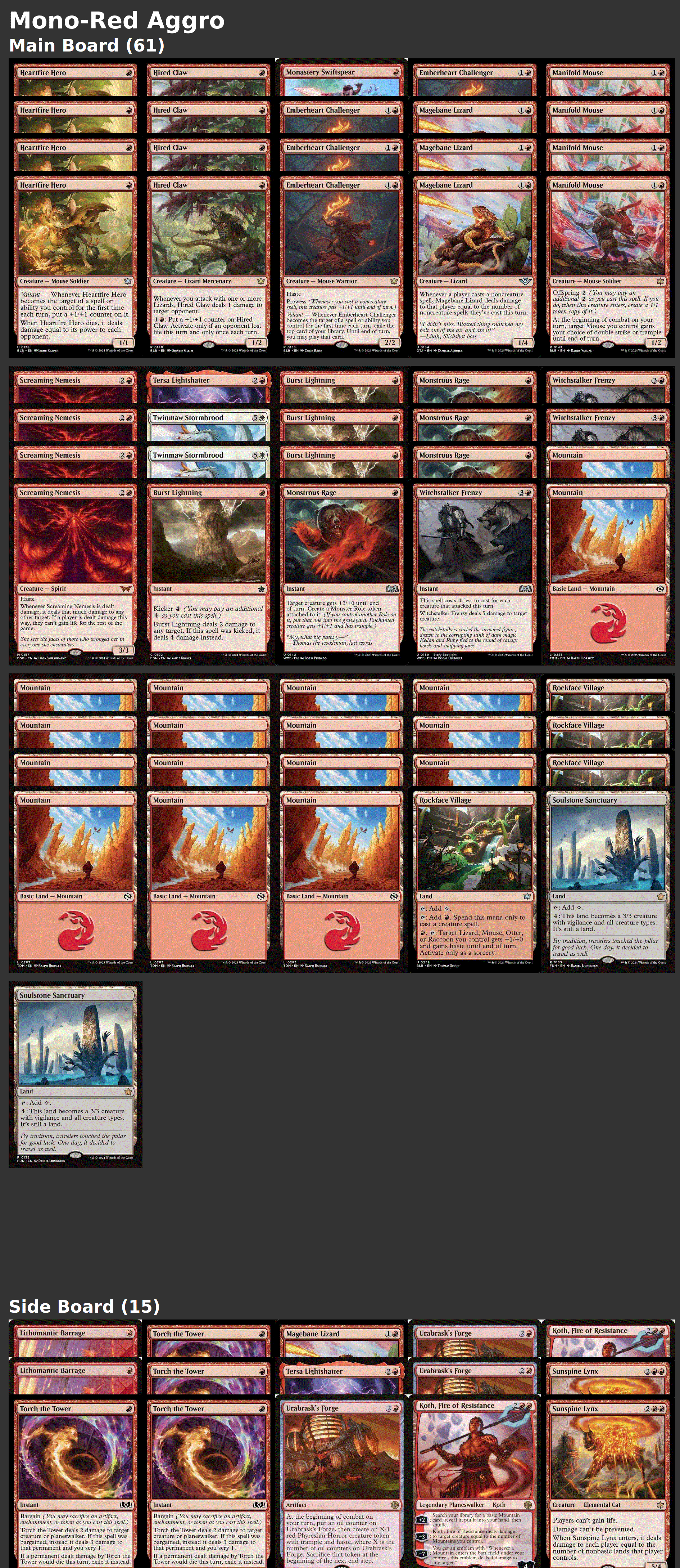 Mono-Red Aggro