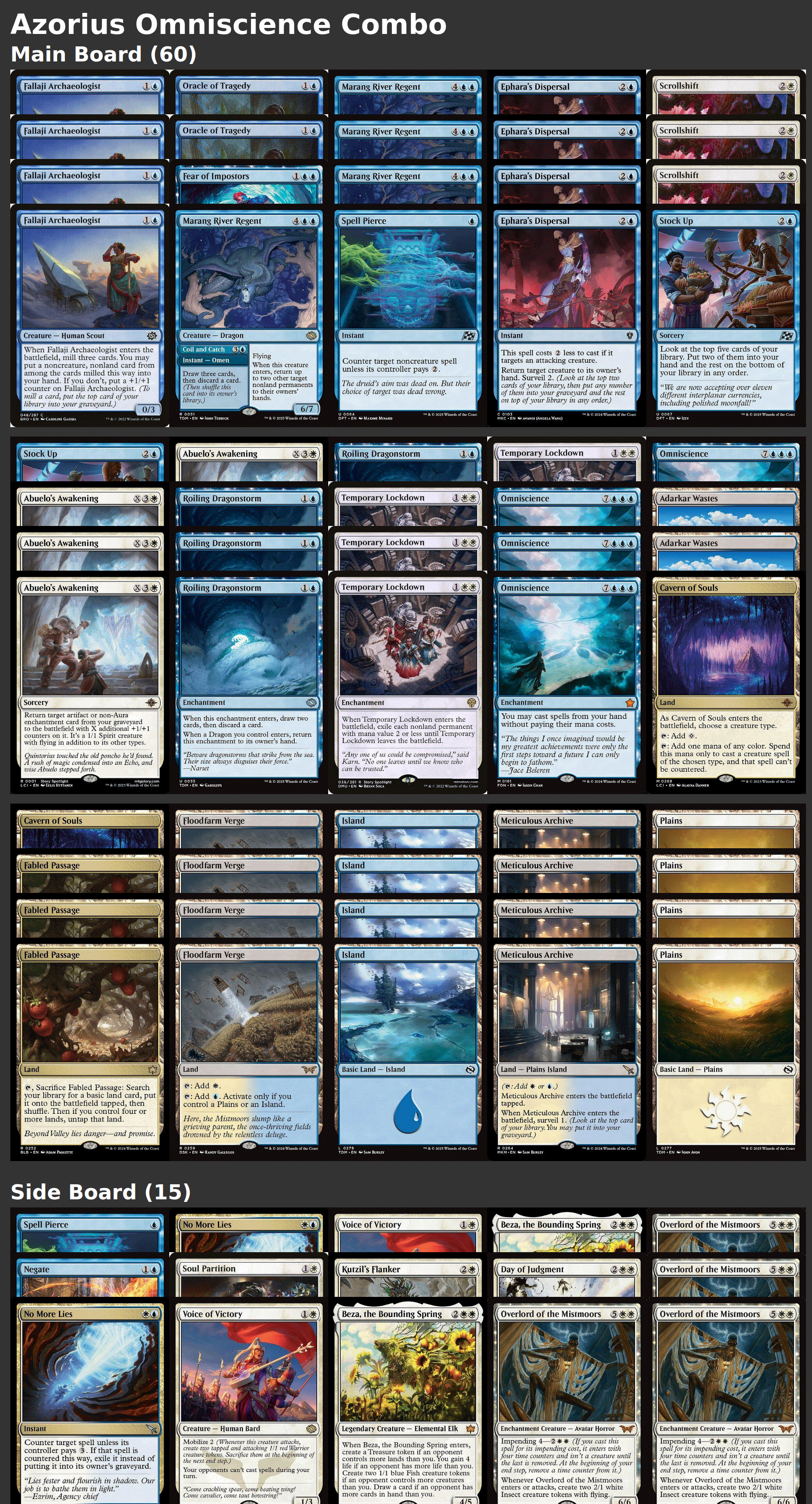 Azorius Omniscience Combo