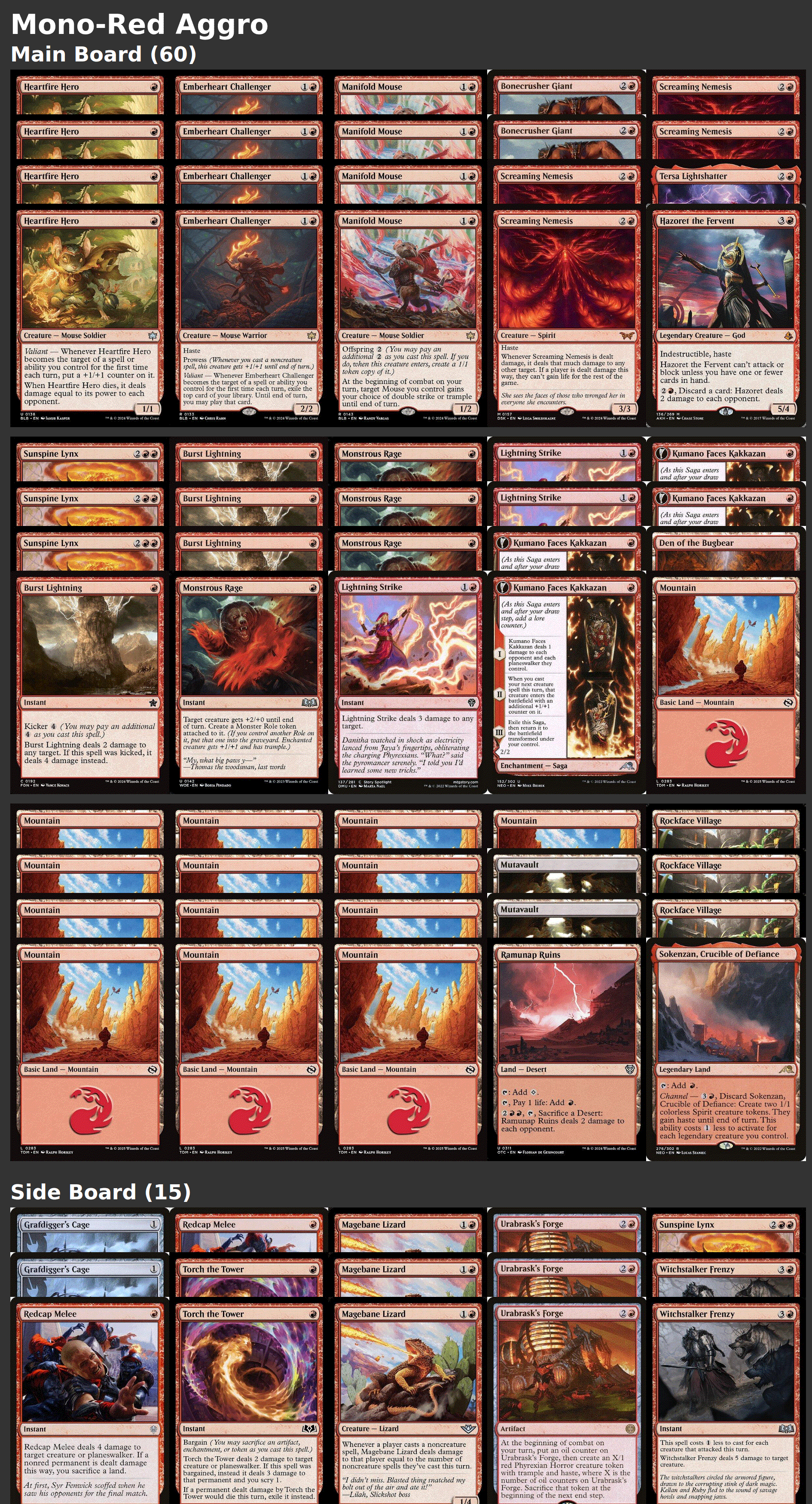 Mono-Red Aggro