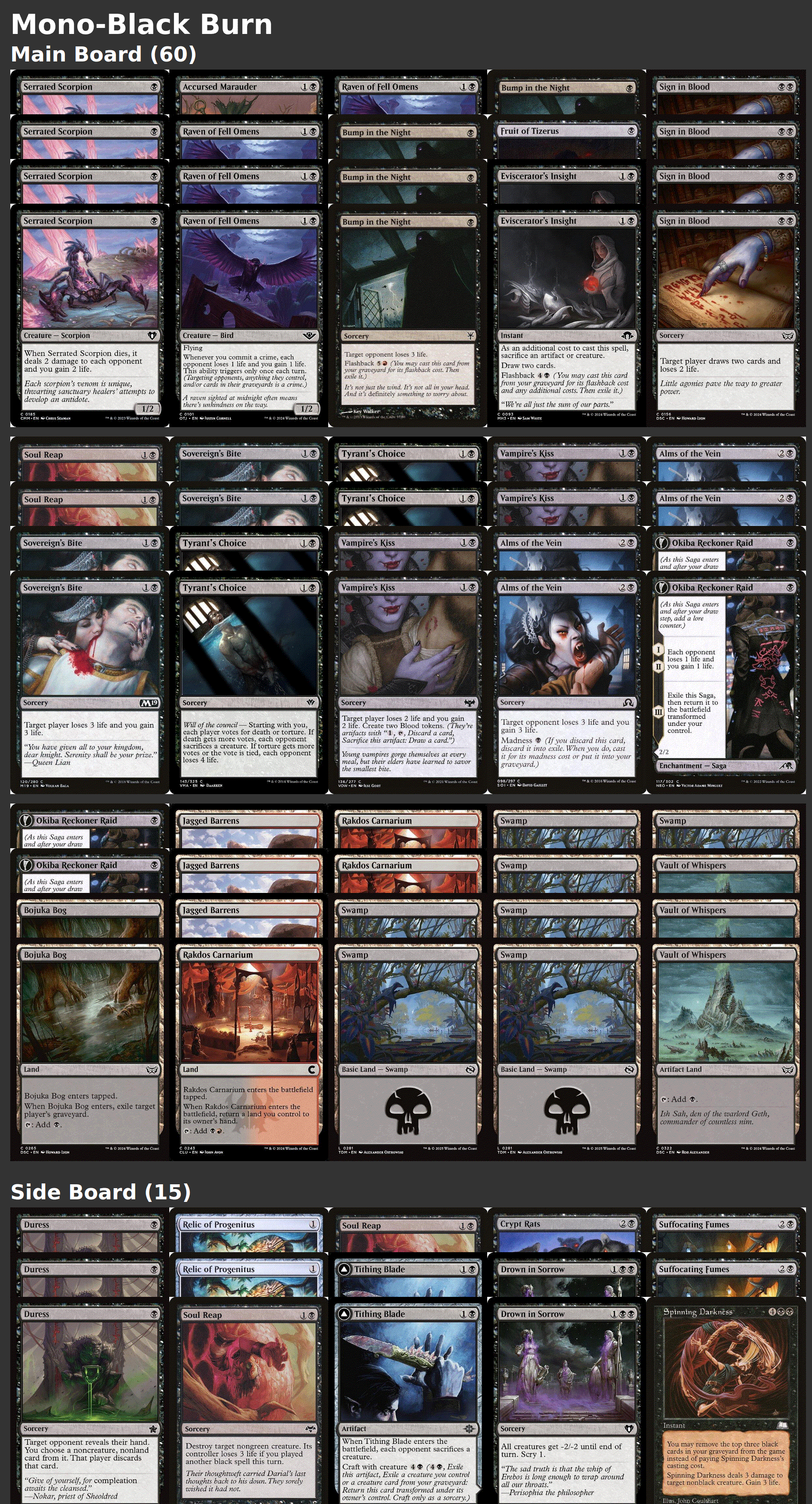Mono-Black Burn