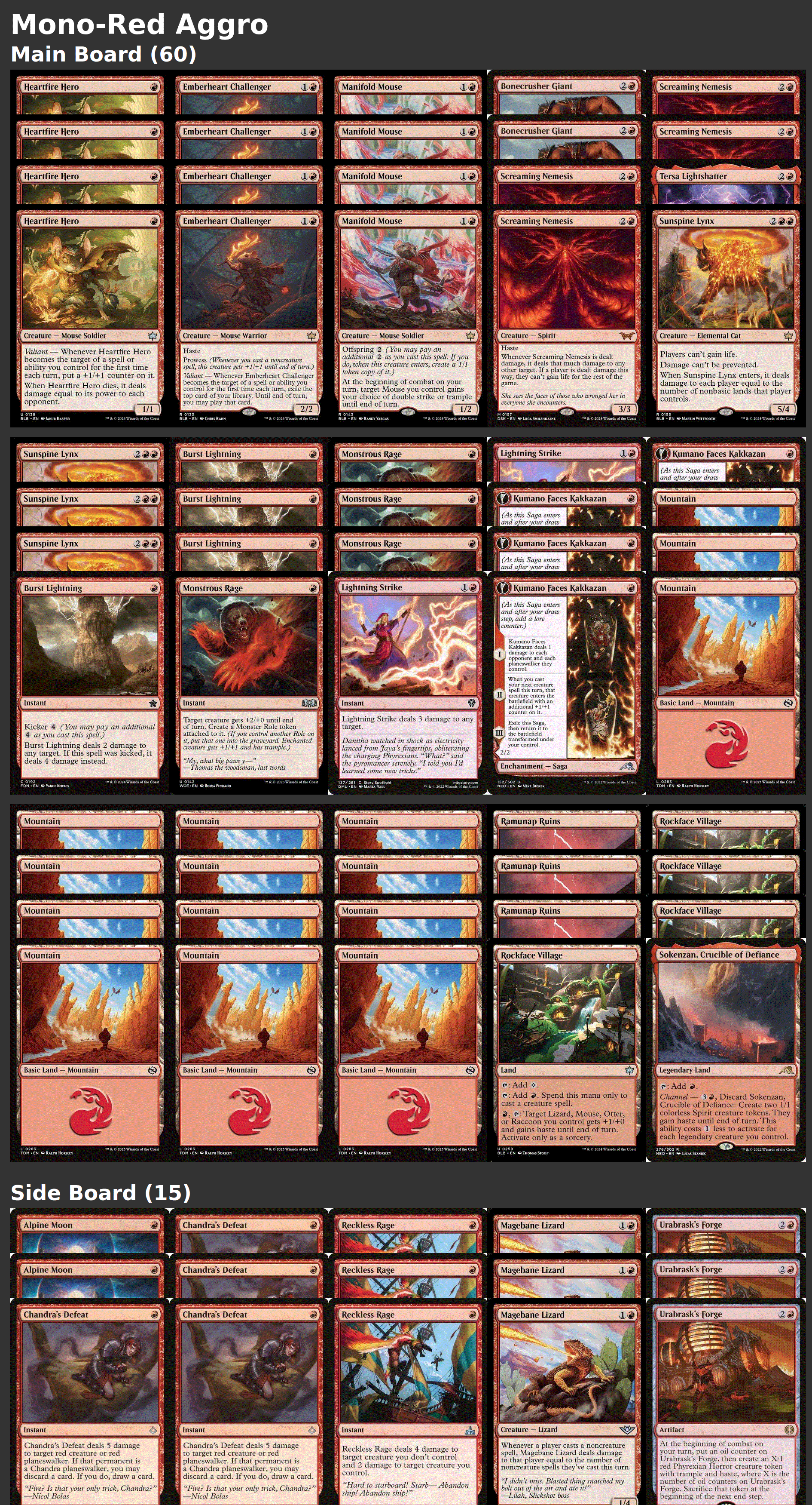 Mono-Red Aggro