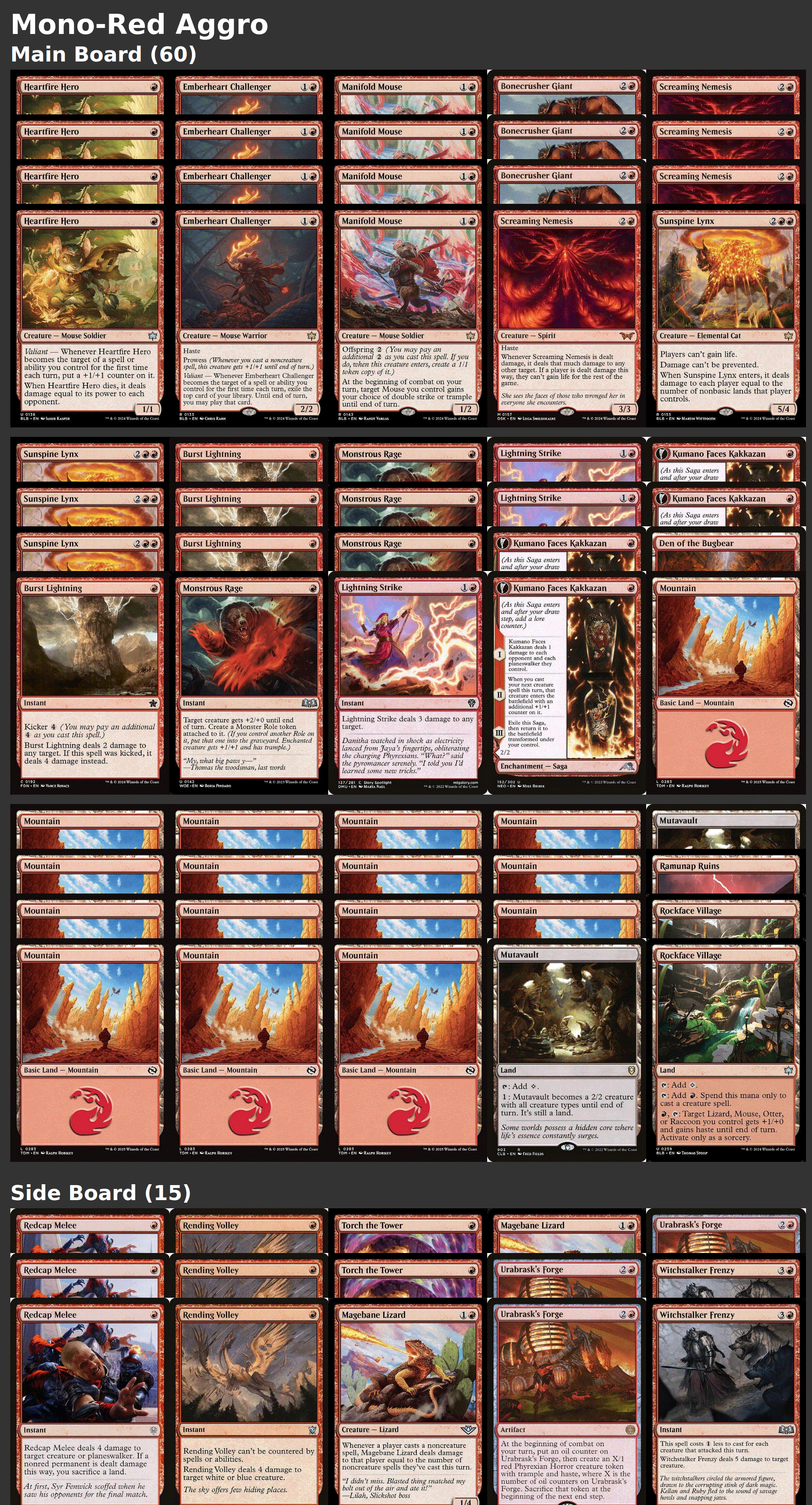 Mono-Red Aggro