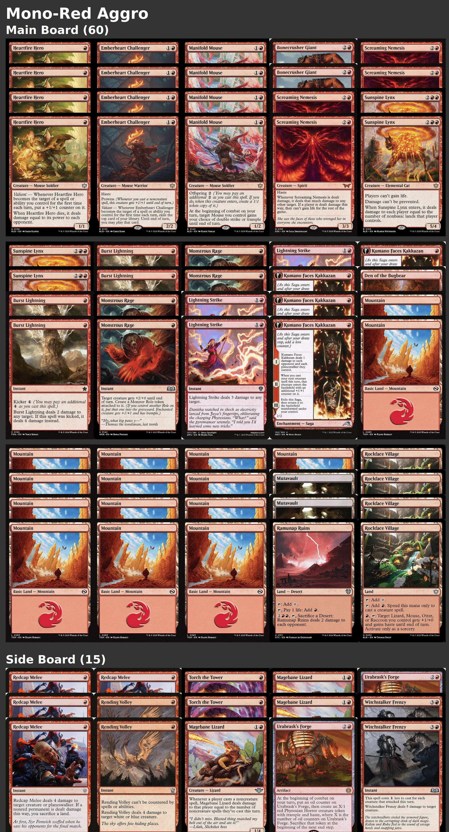 Mono-Red Aggro