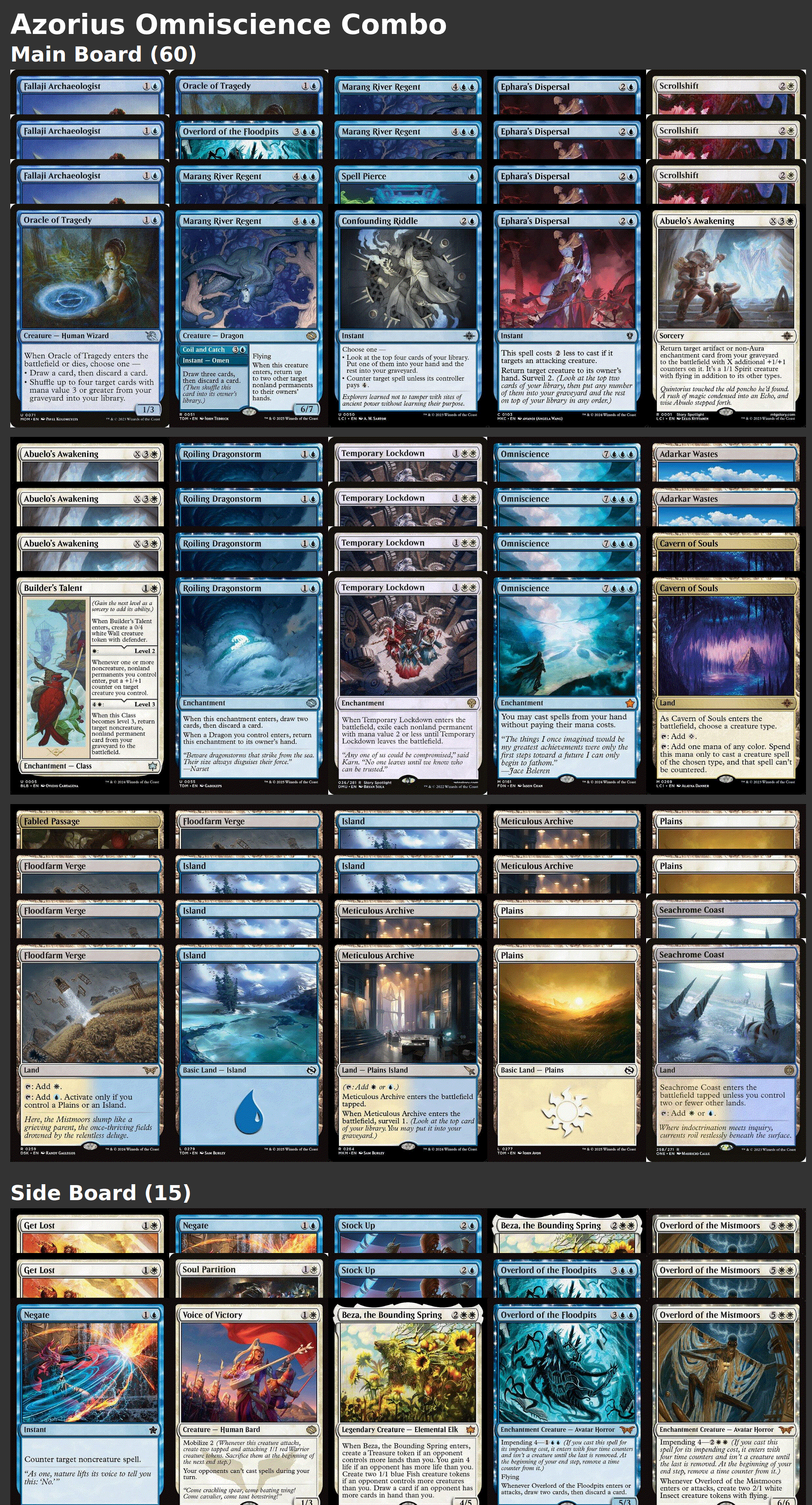 Azorius Omniscience Combo