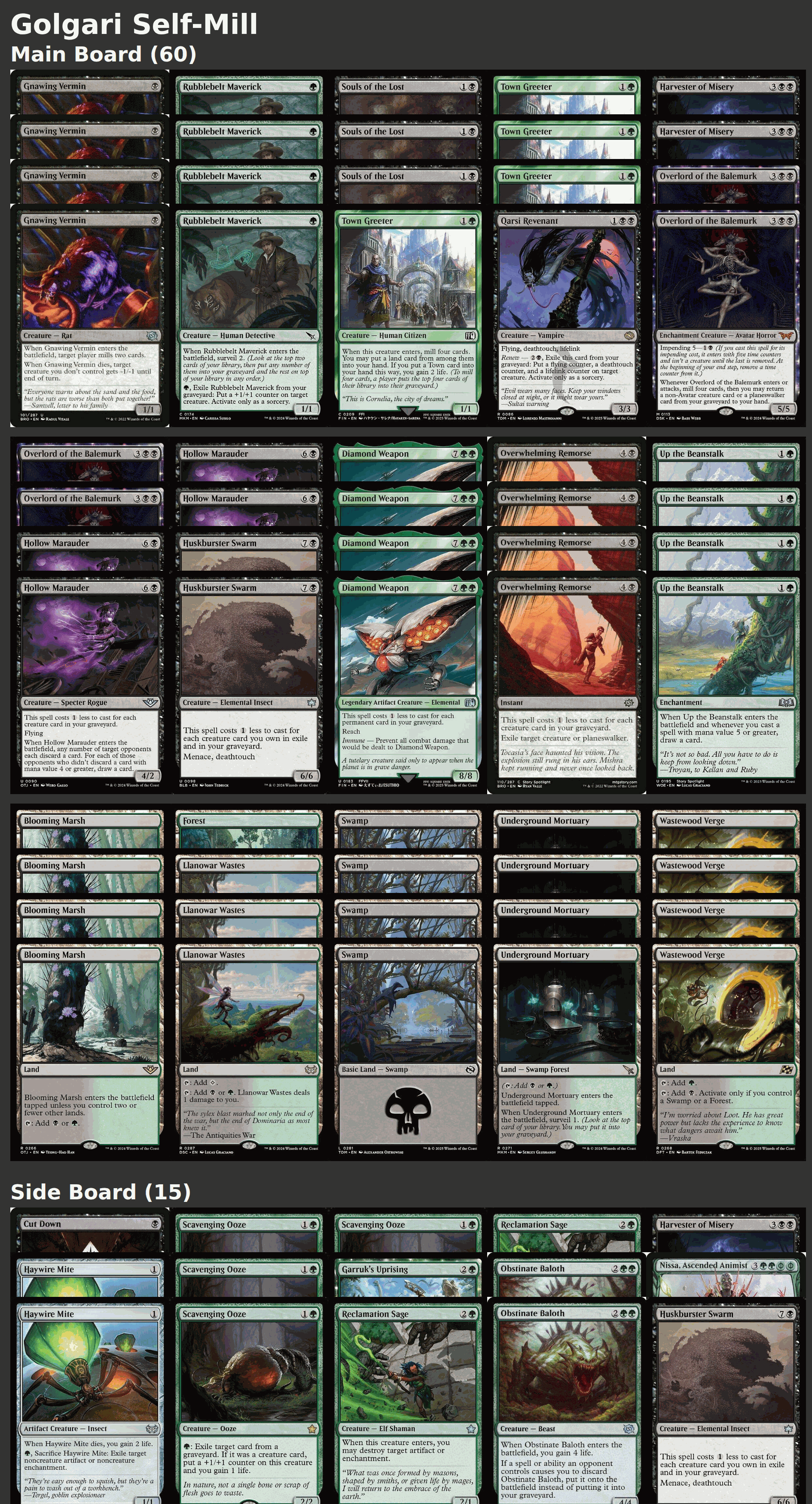 Golgari Self-Mill