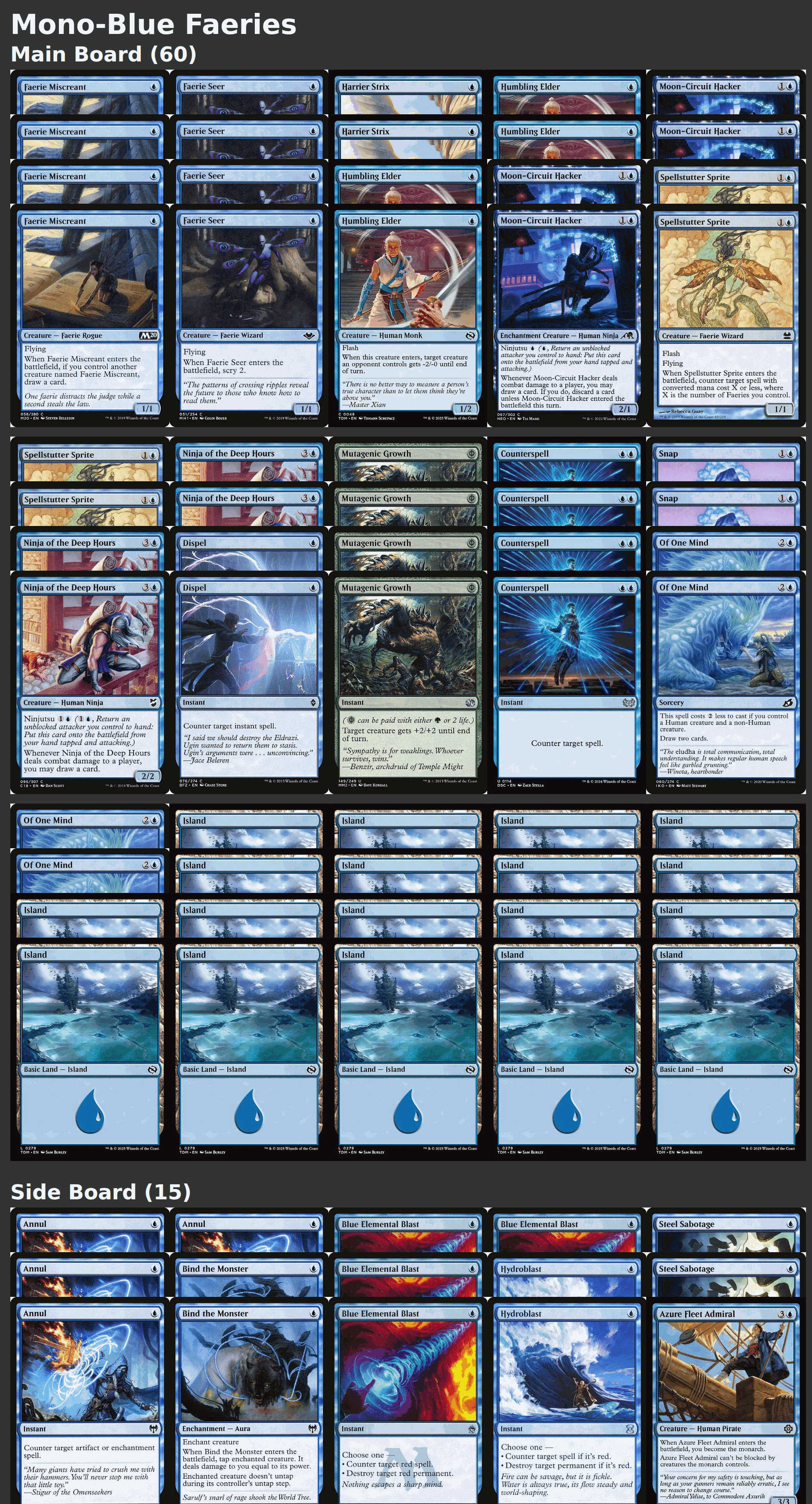 Mono-Blue Faeries