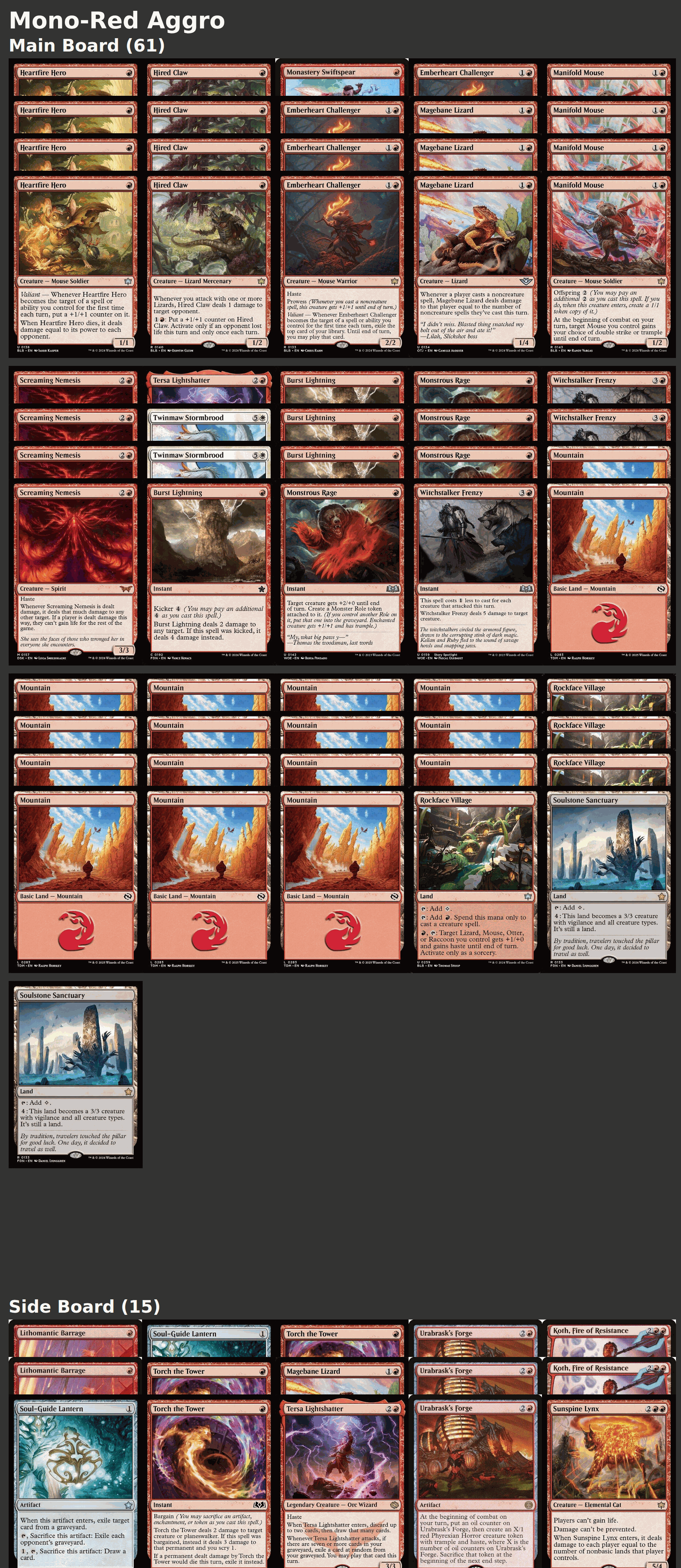 Mono-Red Aggro