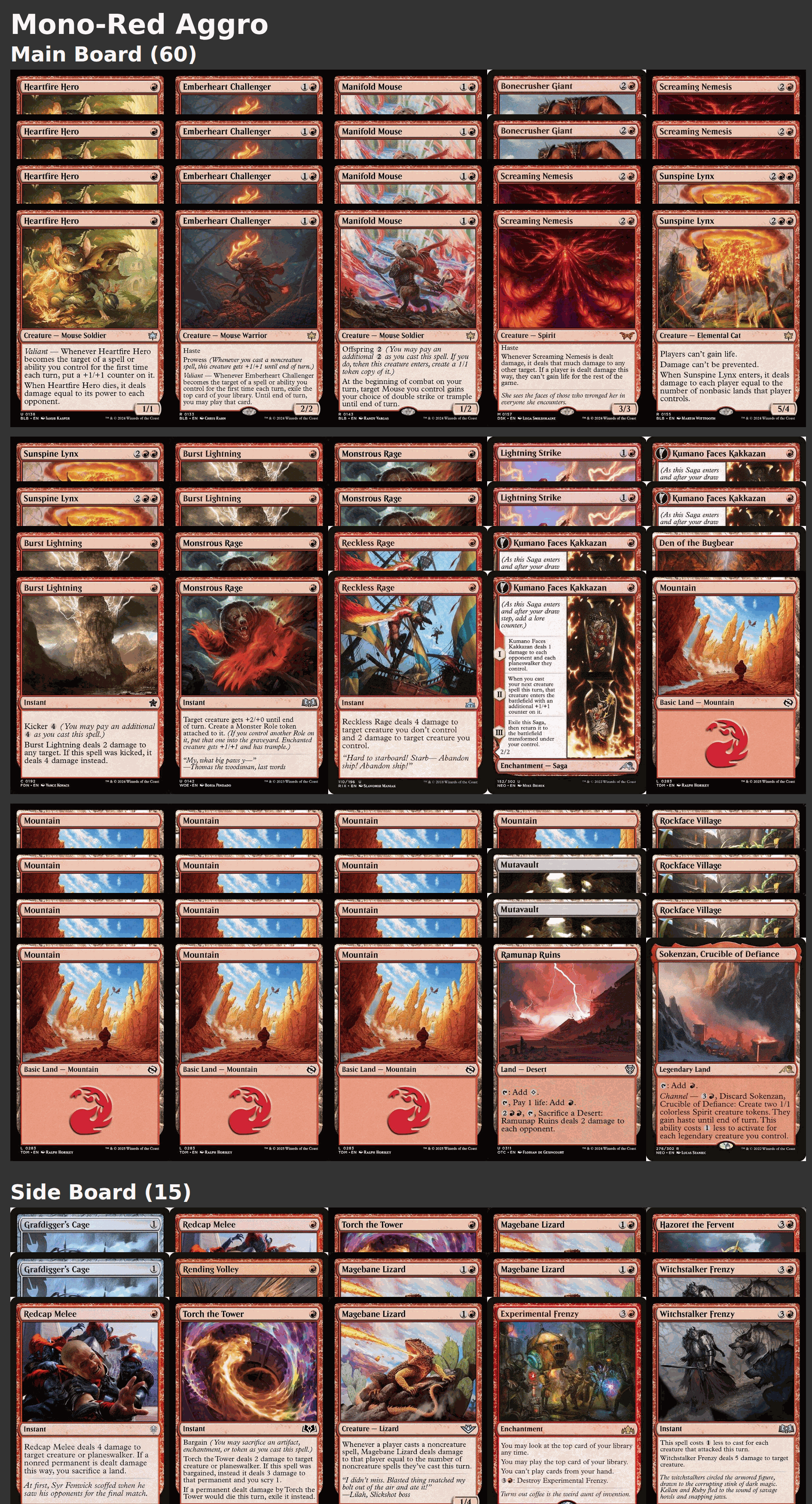 Mono-Red Aggro