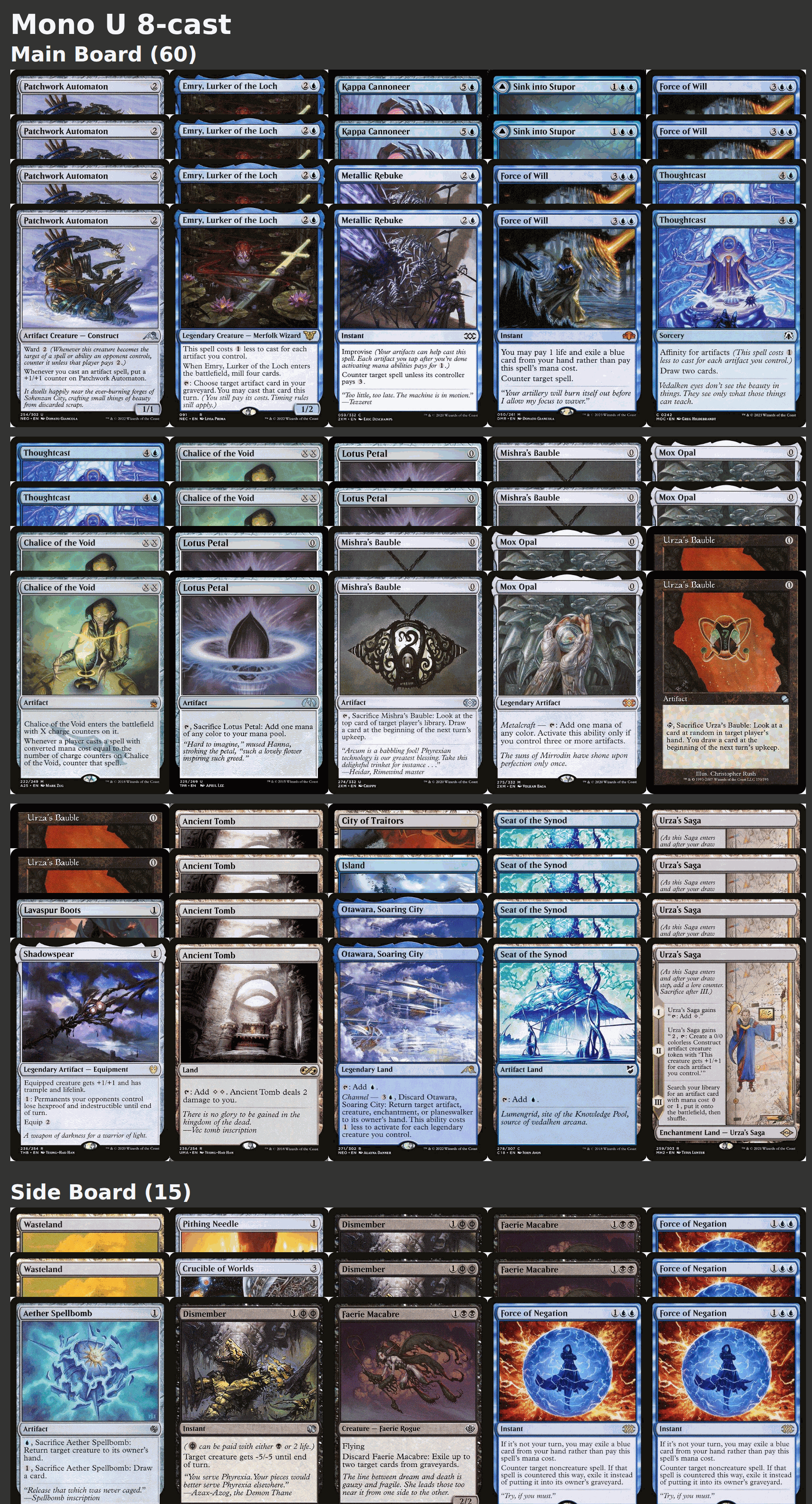 Mono U 8-cast