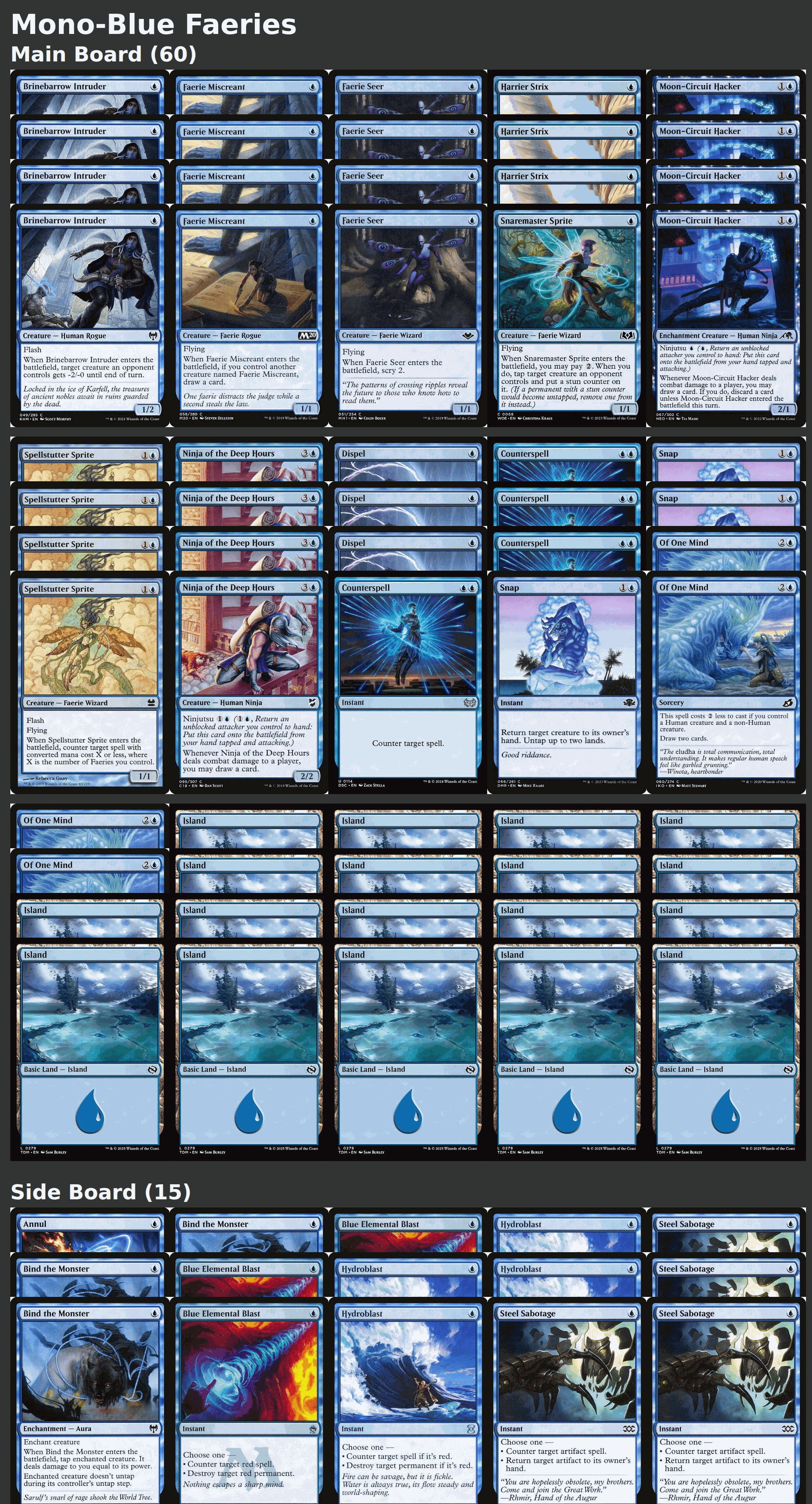 Mono-Blue Faeries