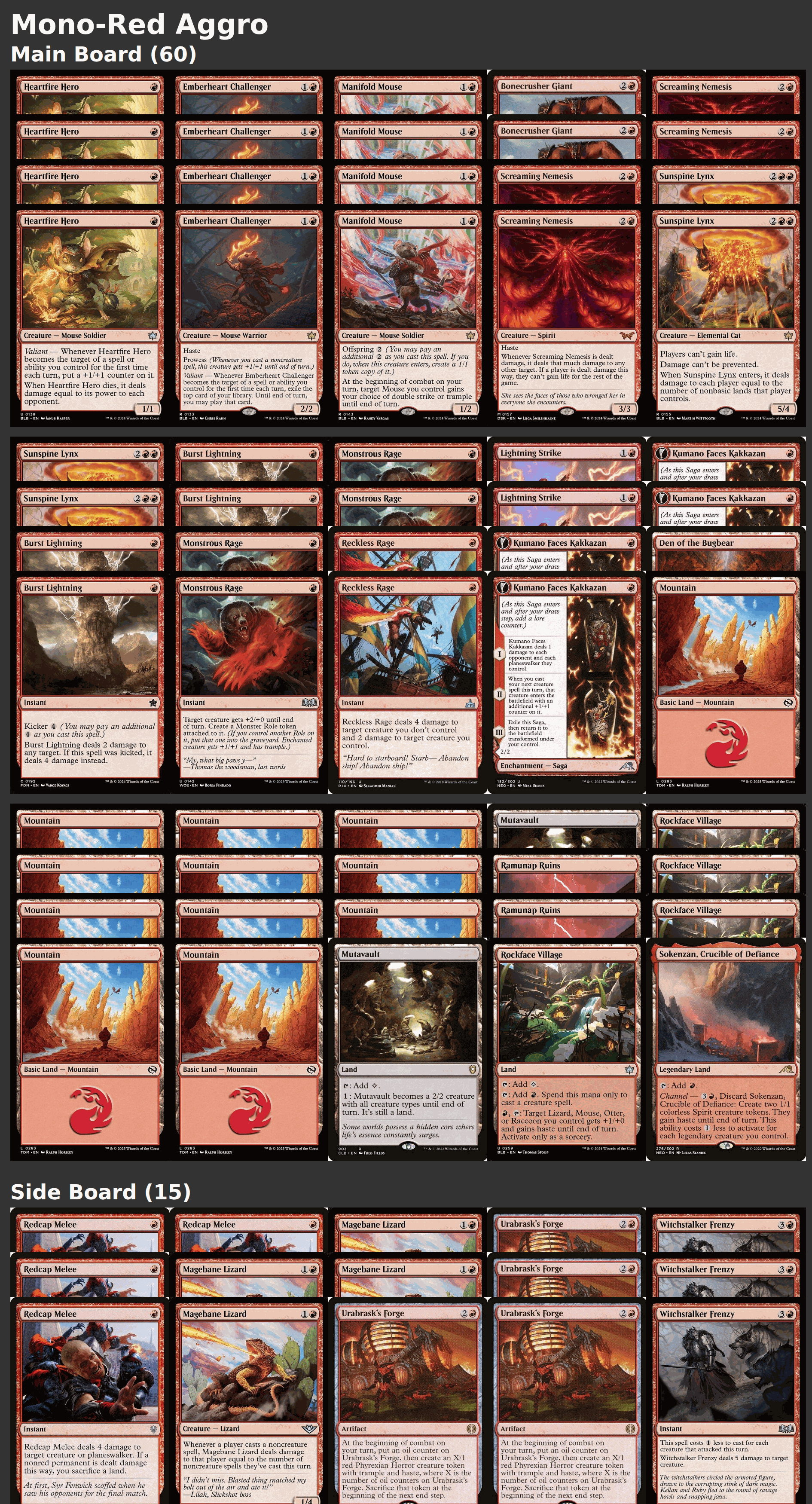 Mono-Red Aggro