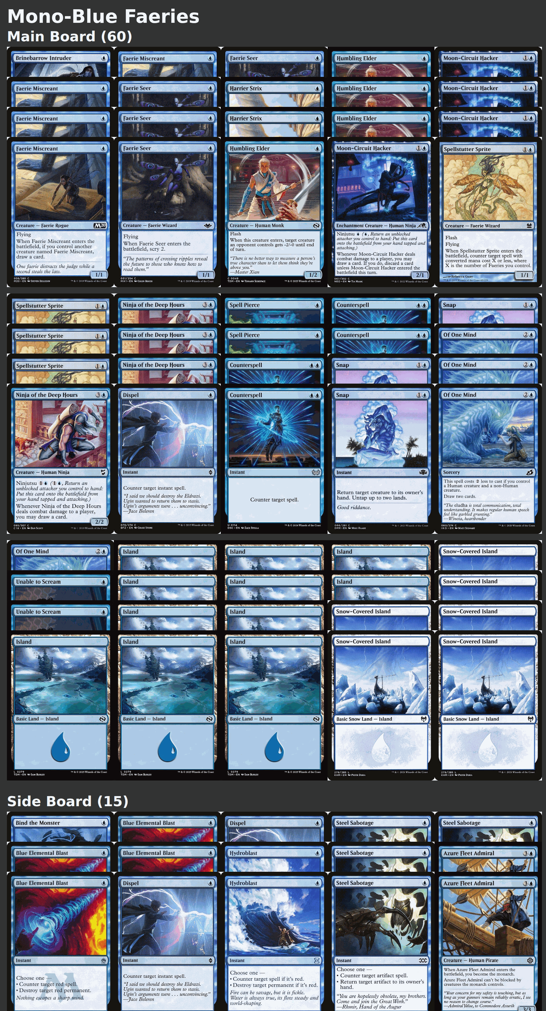 Mono-Blue Faeries