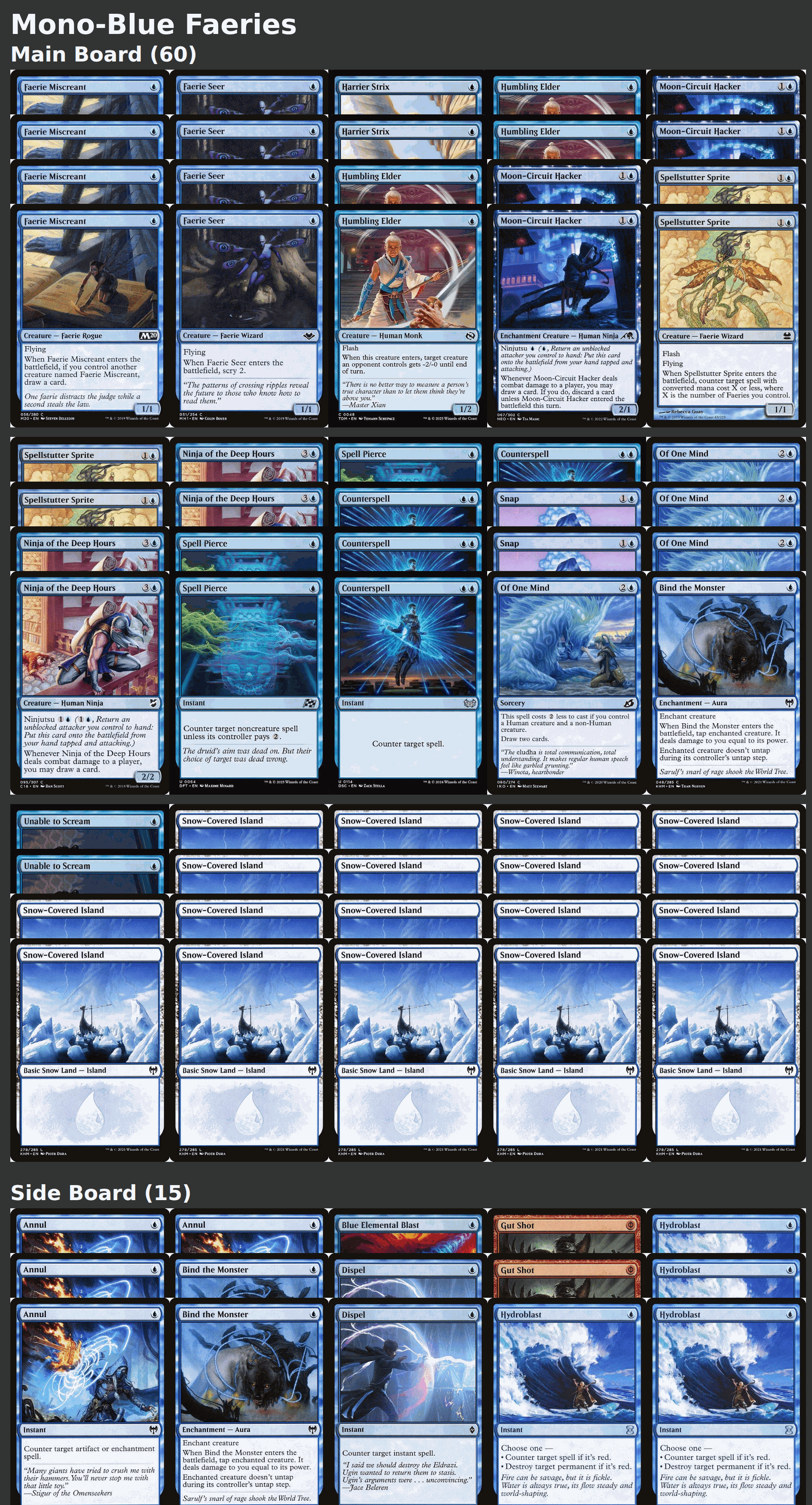 Mono-Blue Faeries