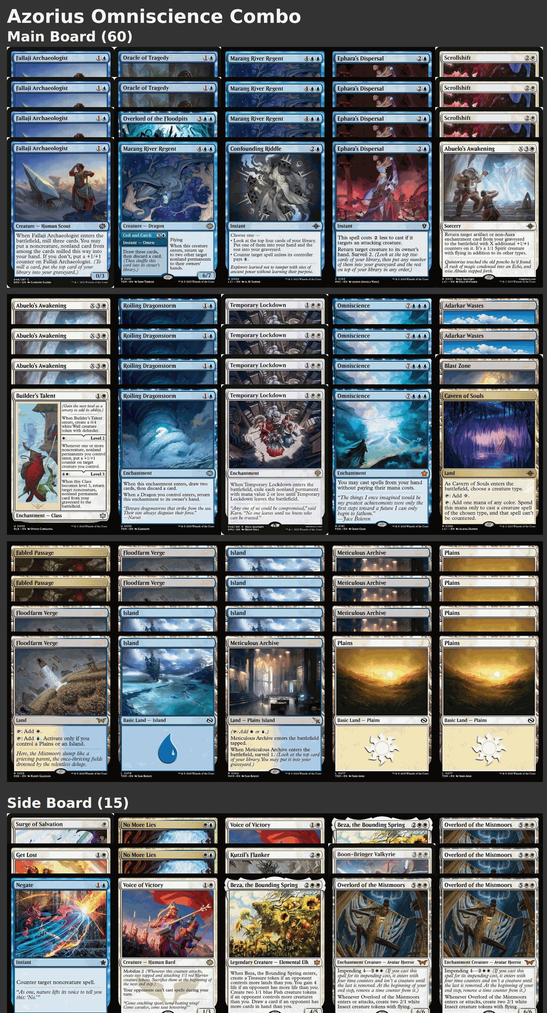 Azorius Omniscience Combo