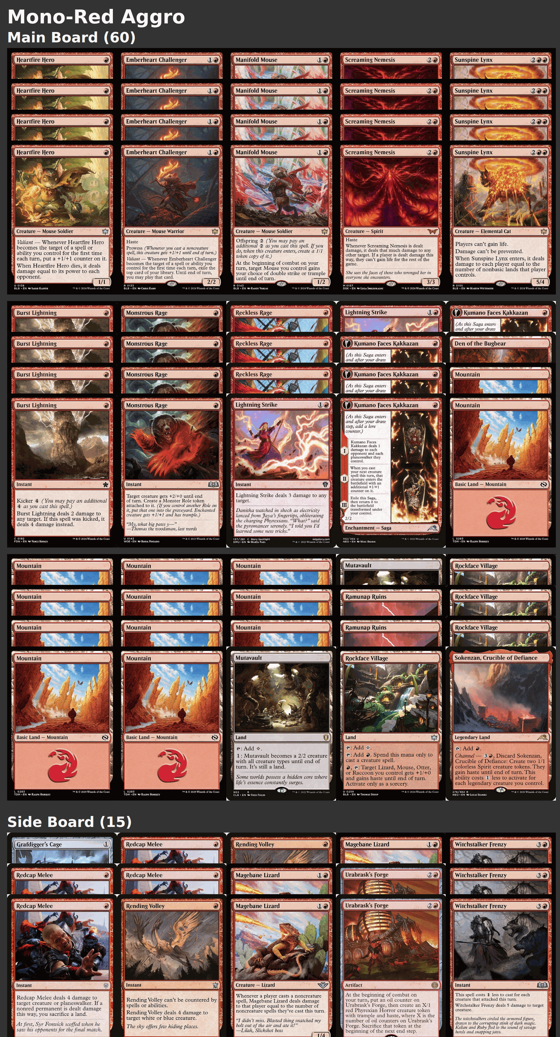 Mono-Red Aggro