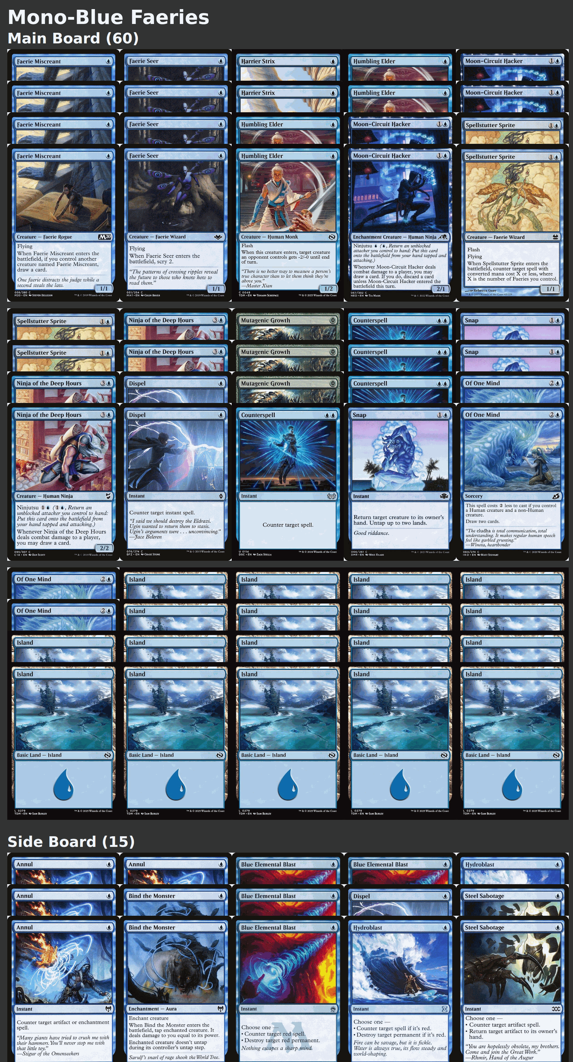 Mono-Blue Faeries