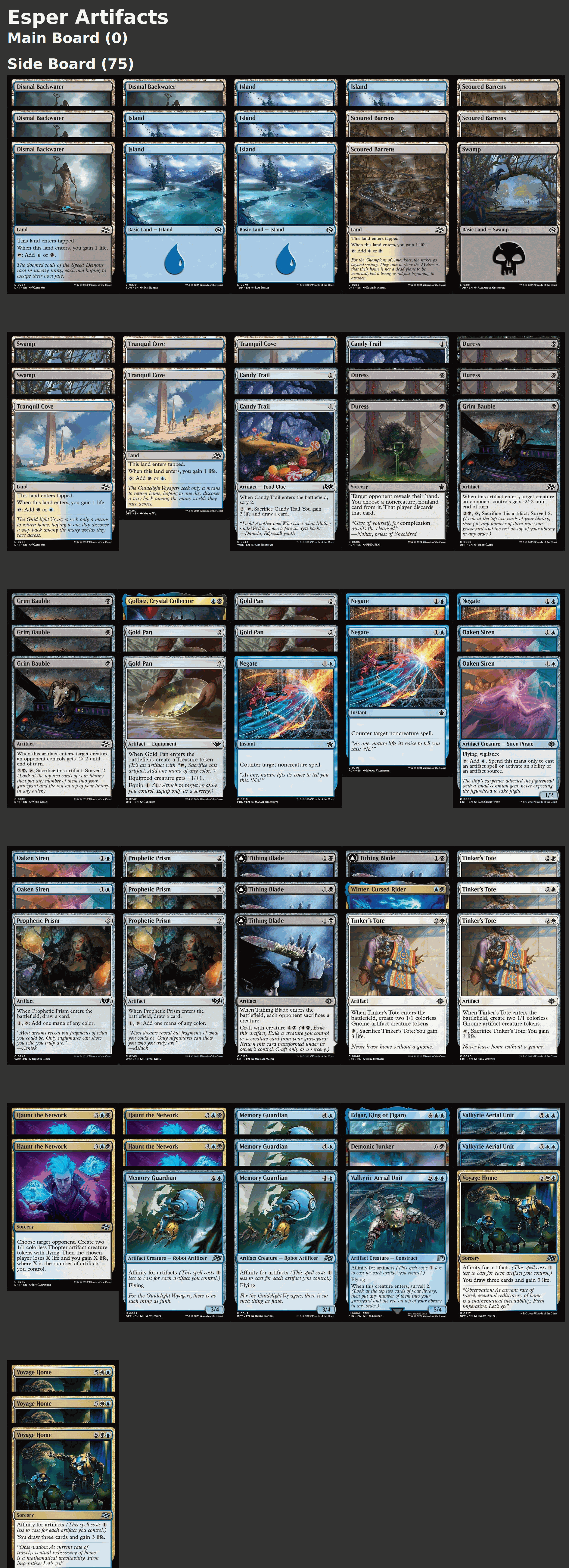 Esper Artifacts