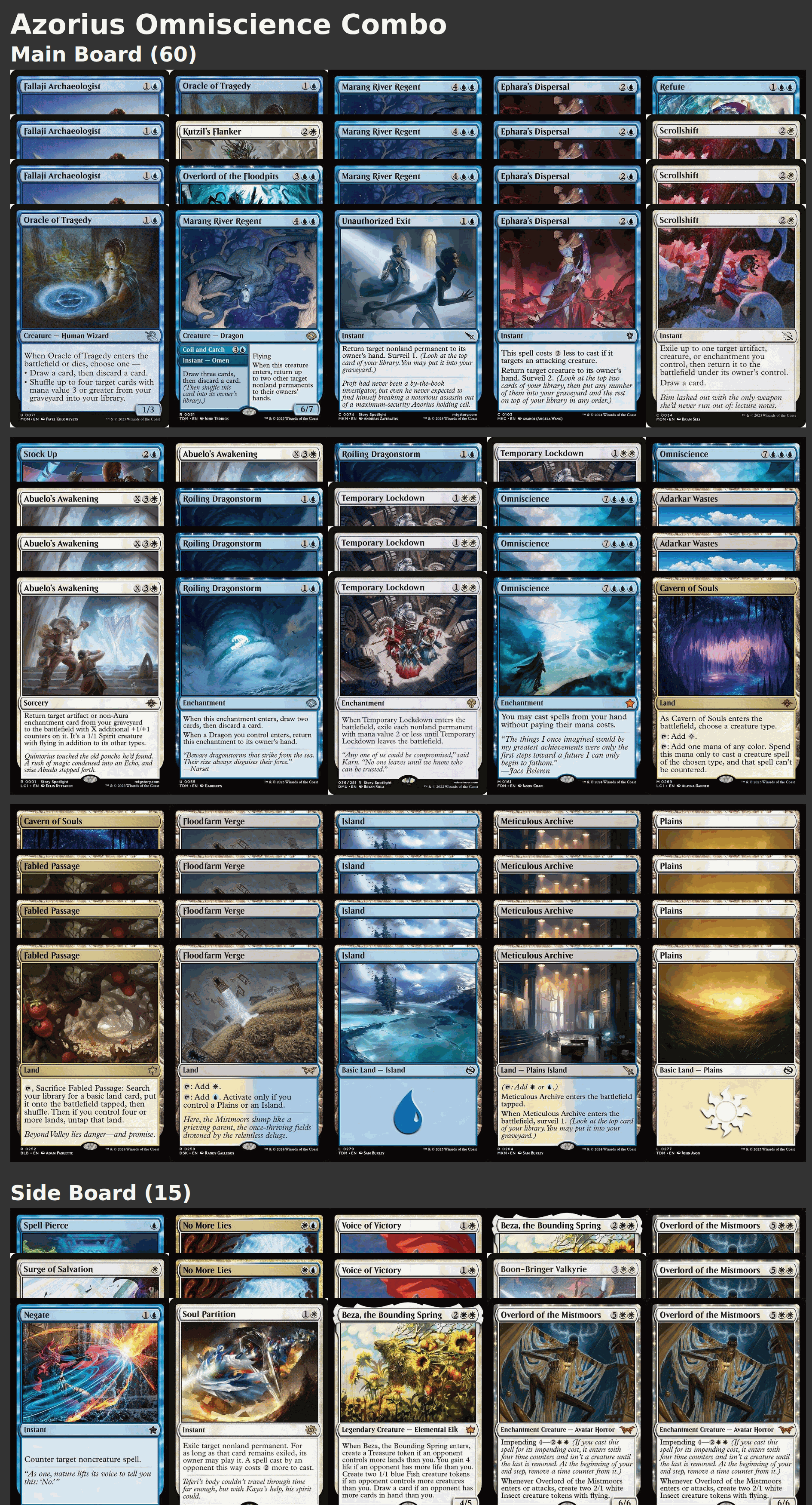 Azorius Omniscience Combo