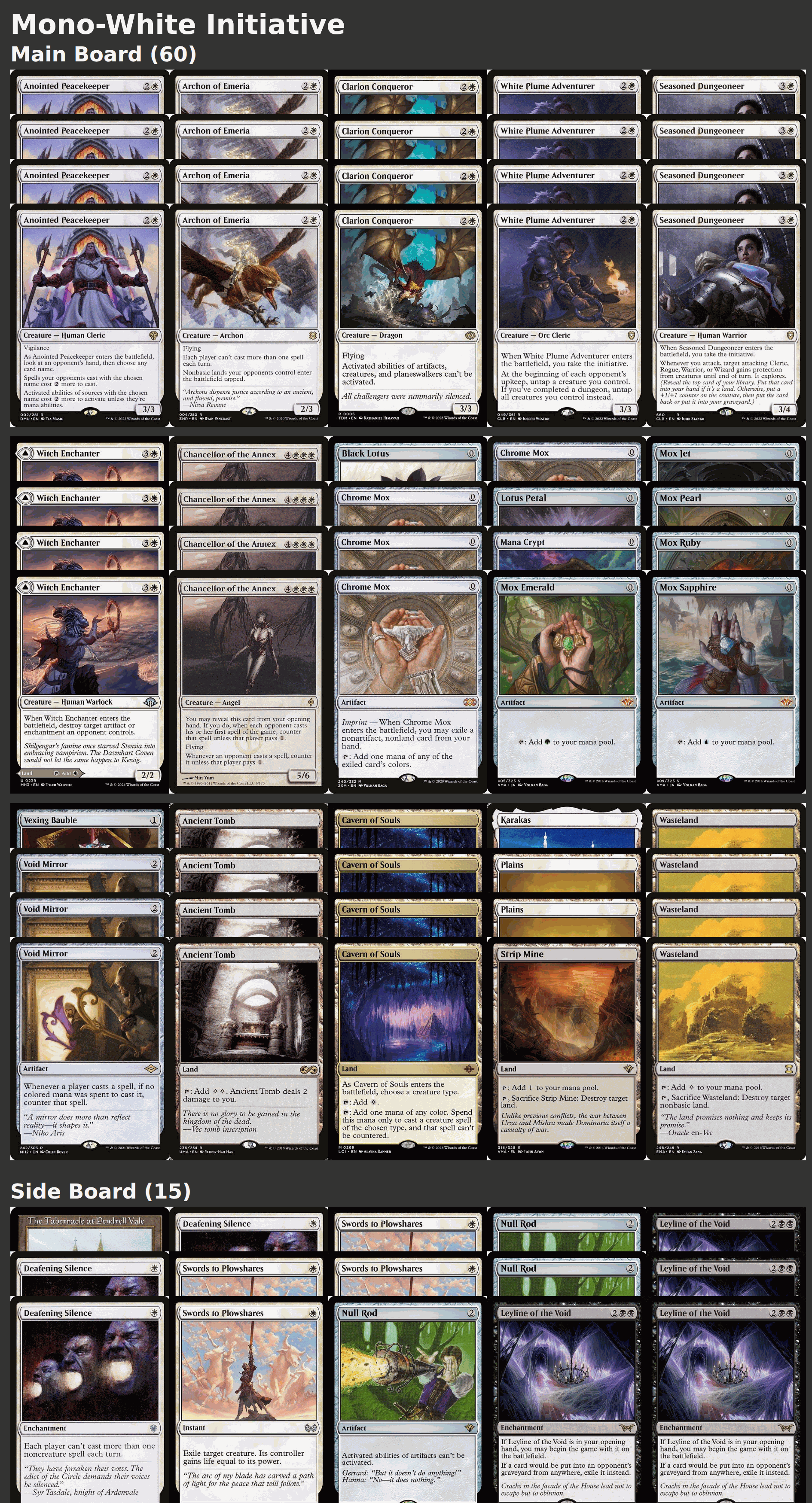 Mono-White Initiative