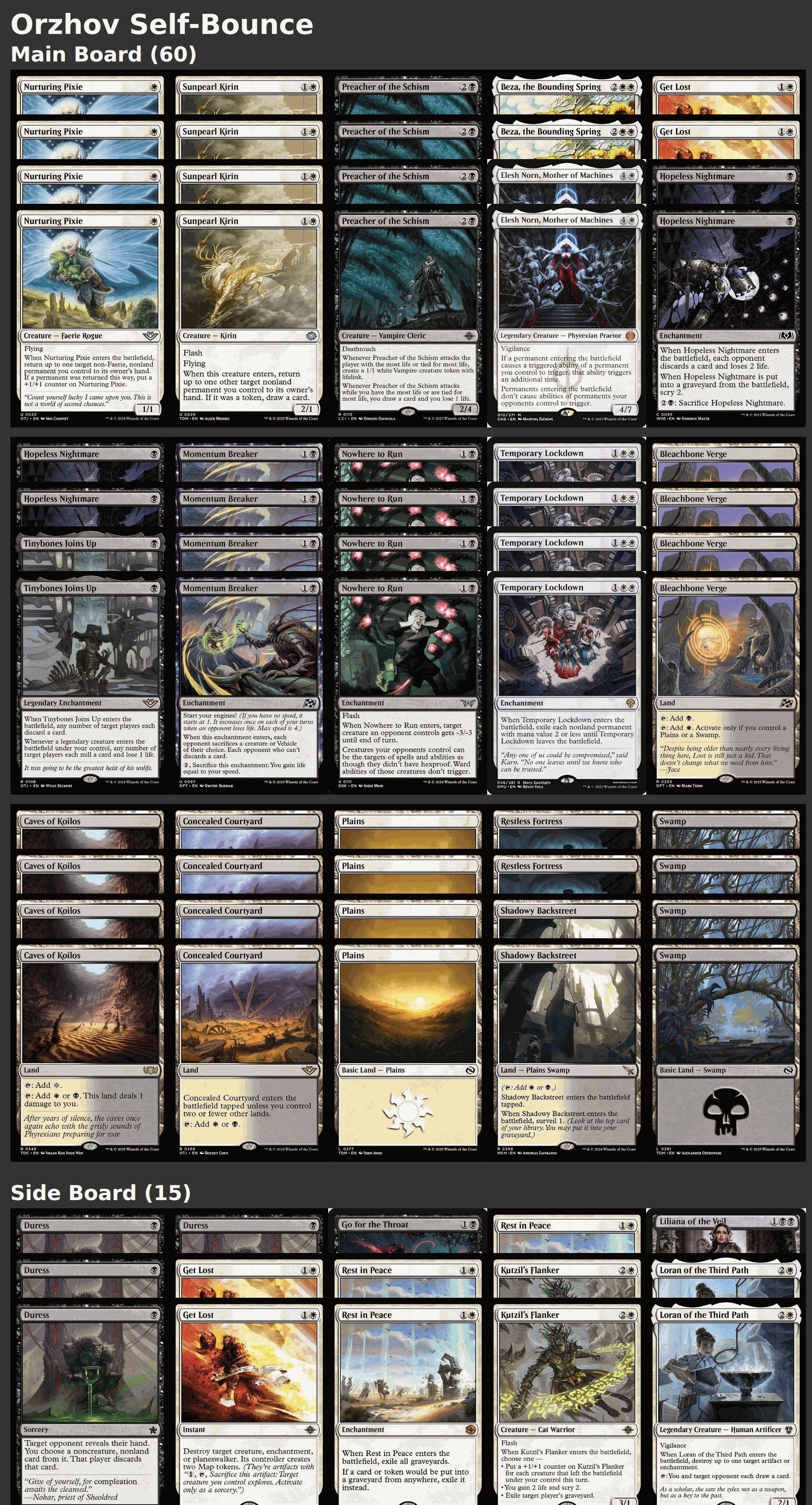 Orzhov Self-Bounce