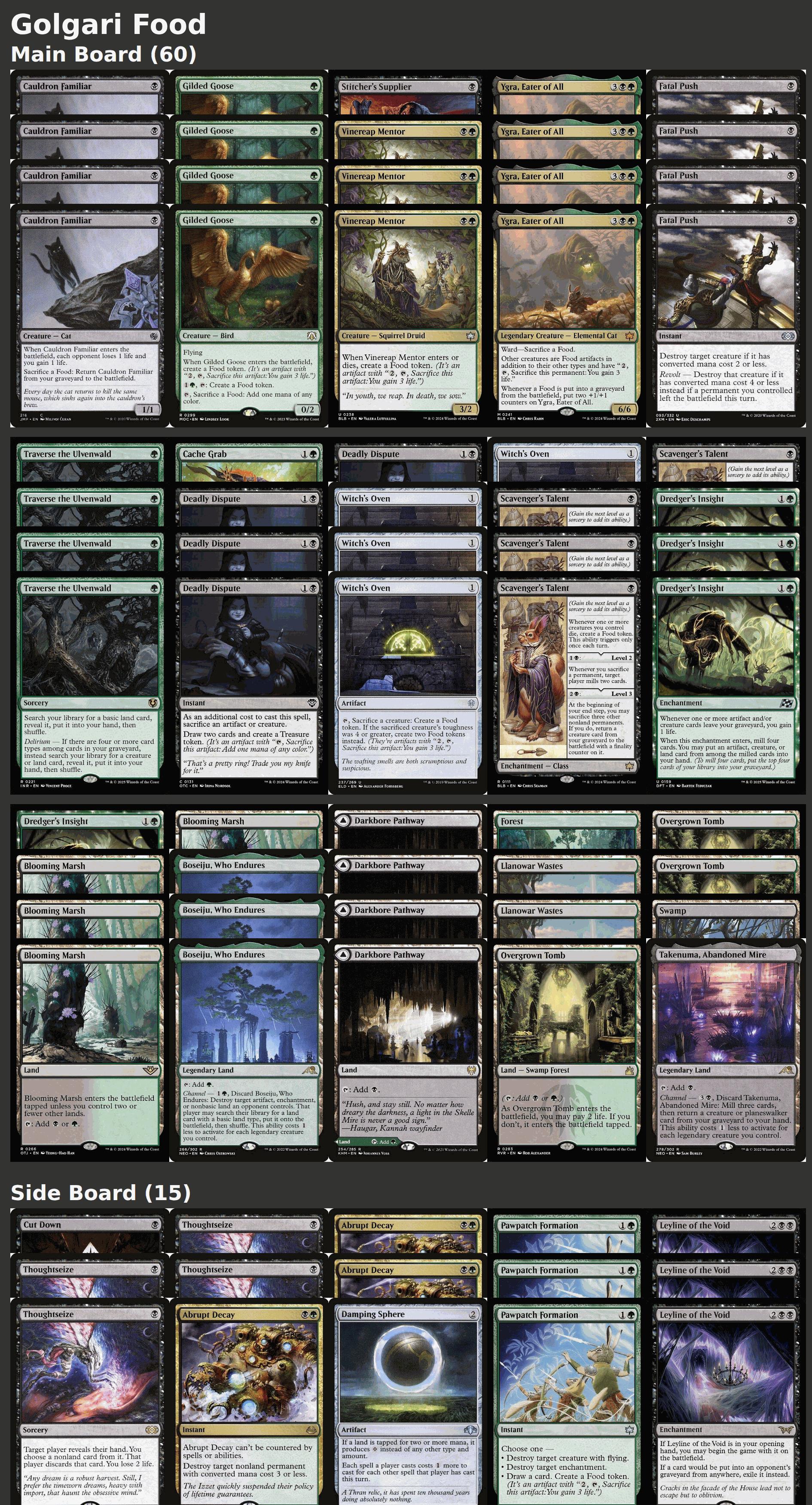 Golgari Food