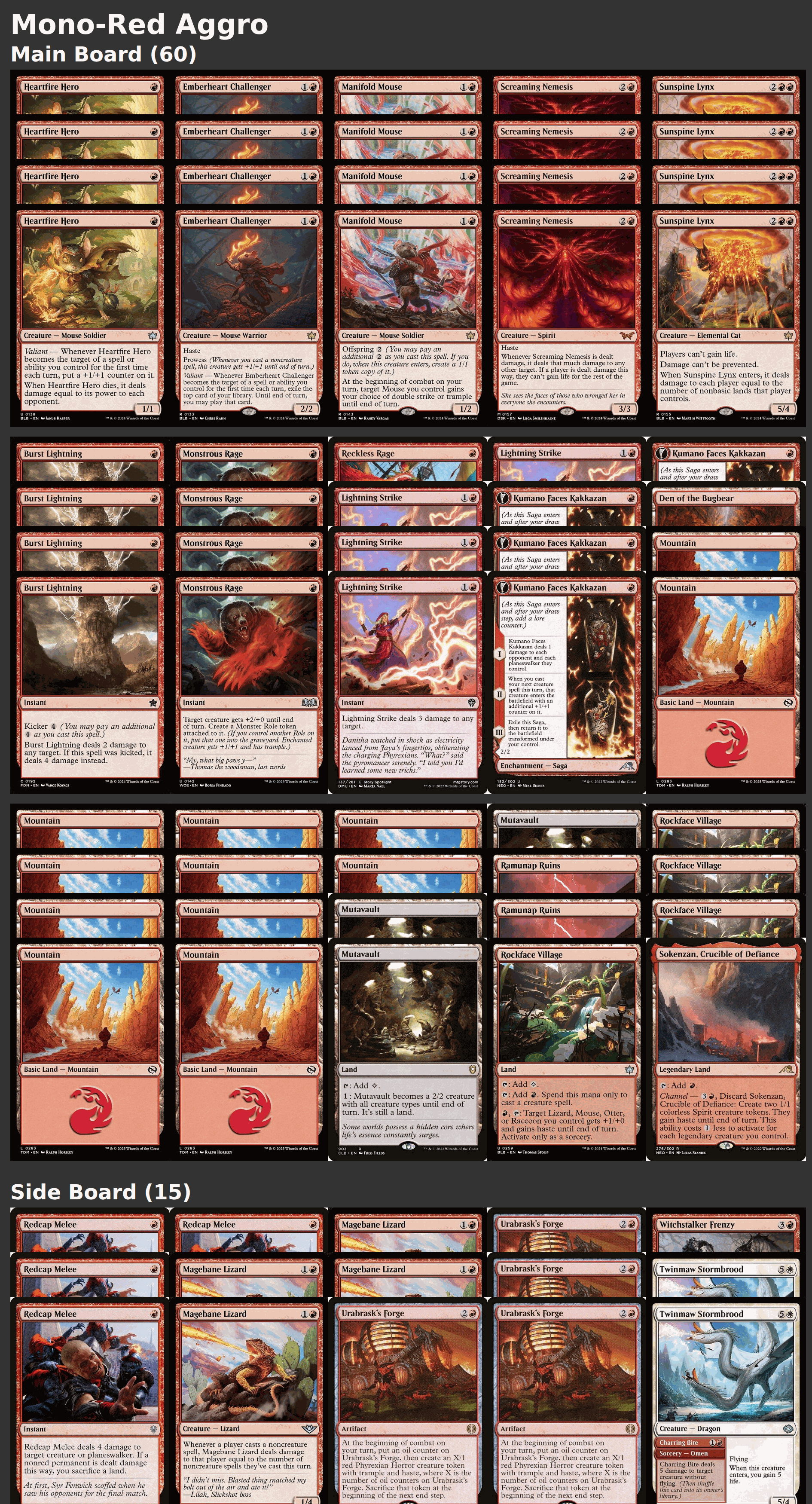 Mono-Red Aggro