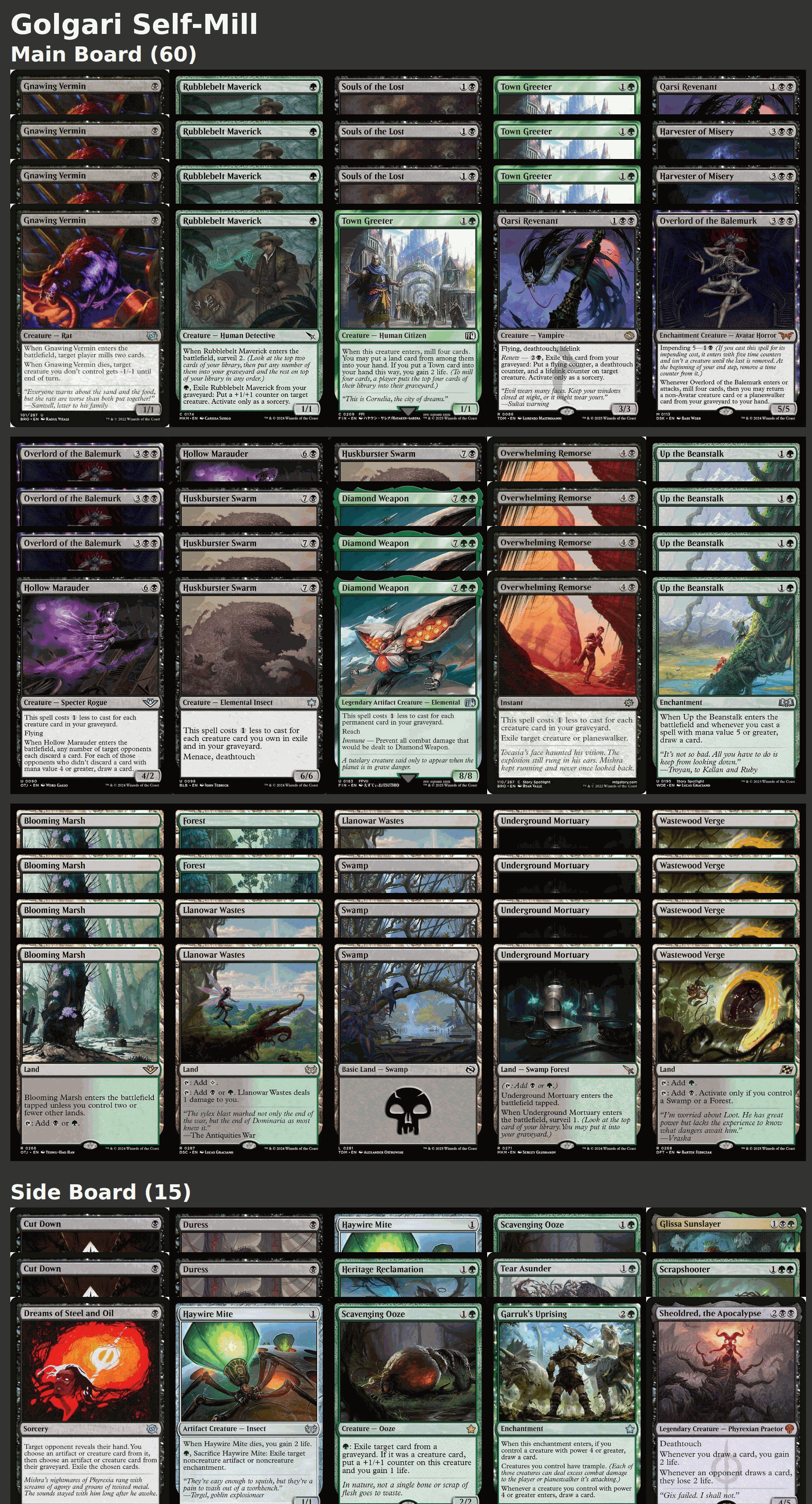 Golgari Self-Mill