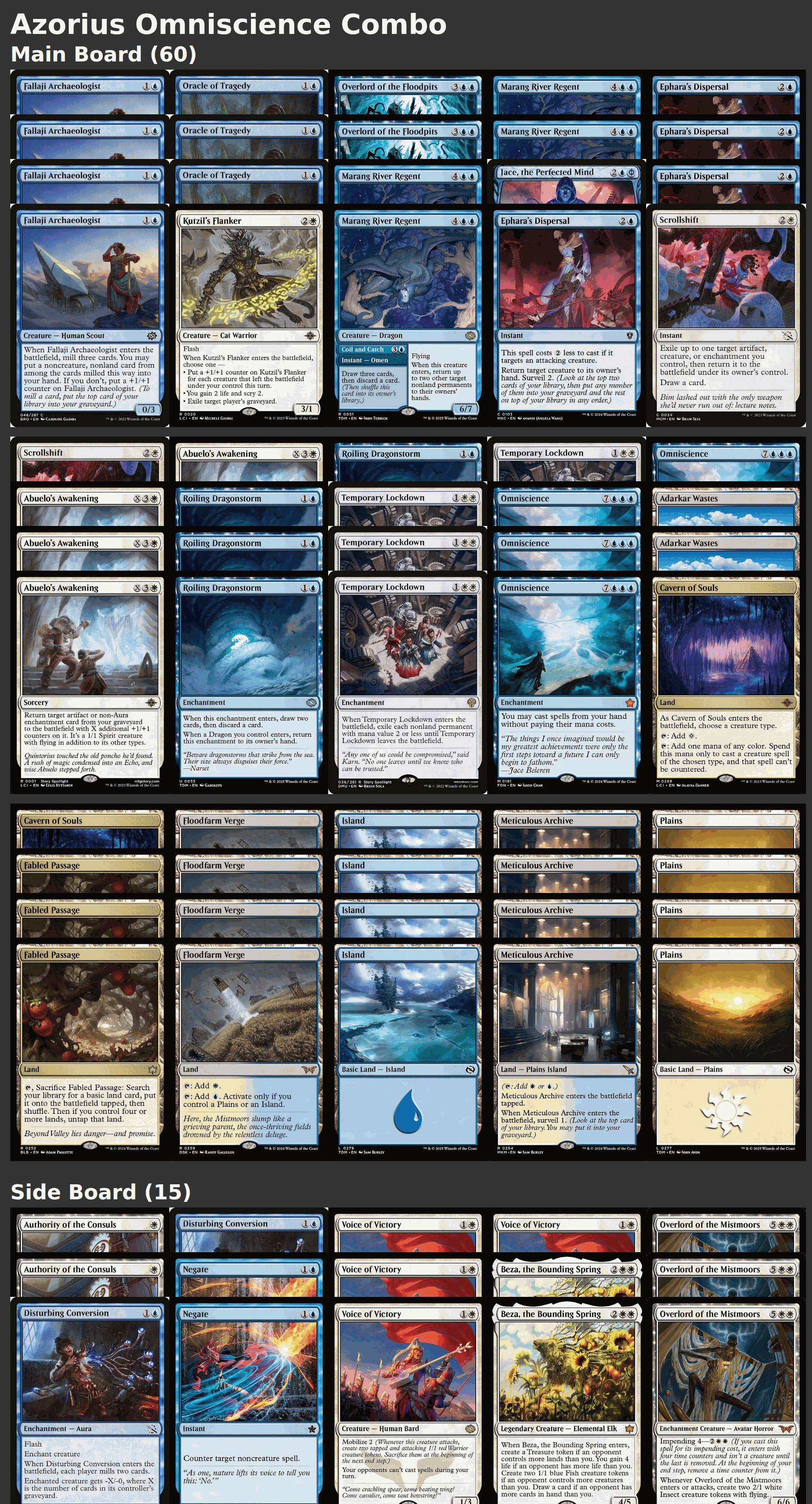 Azorius Omniscience Combo