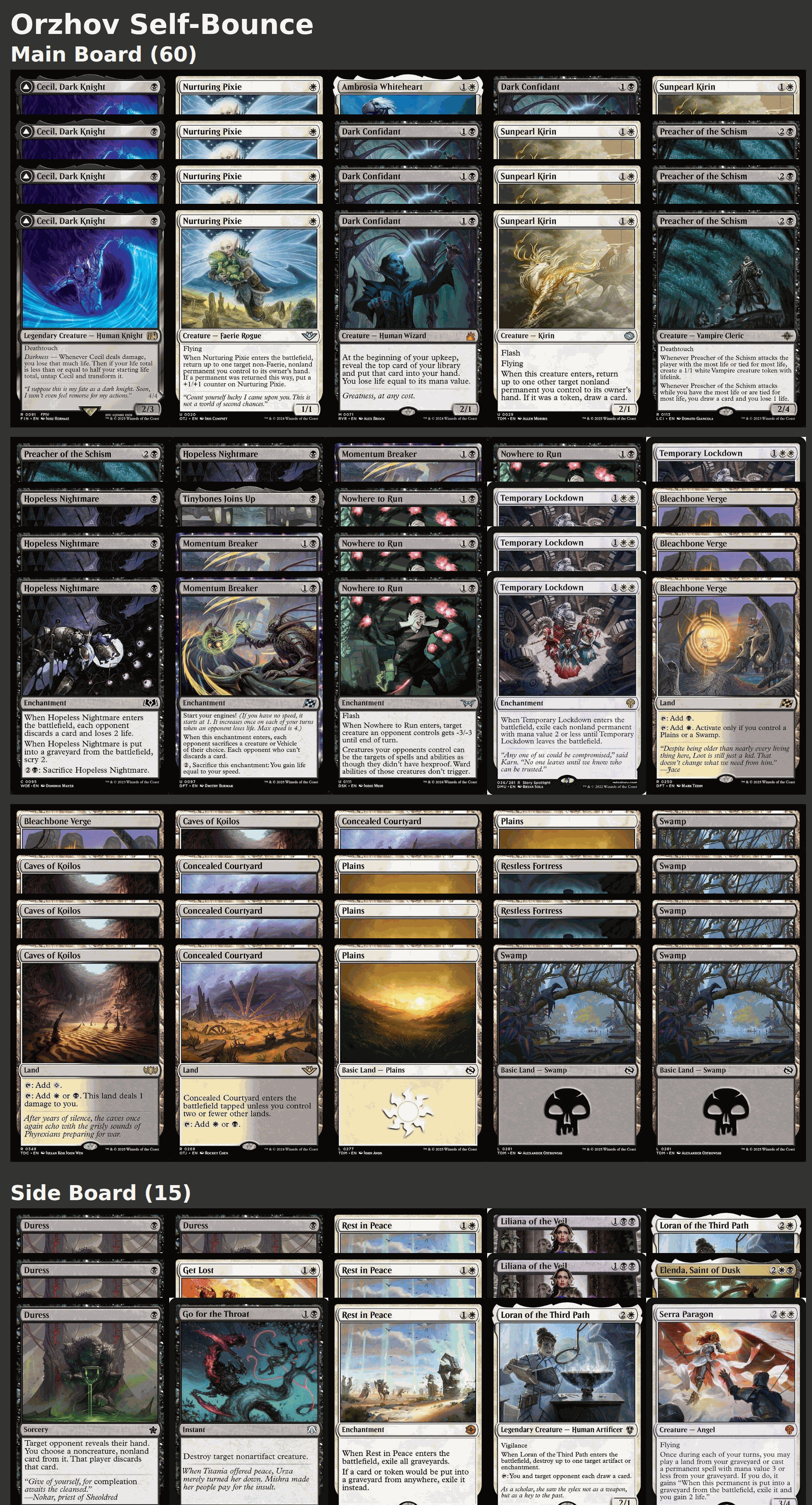Orzhov Self-Bounce