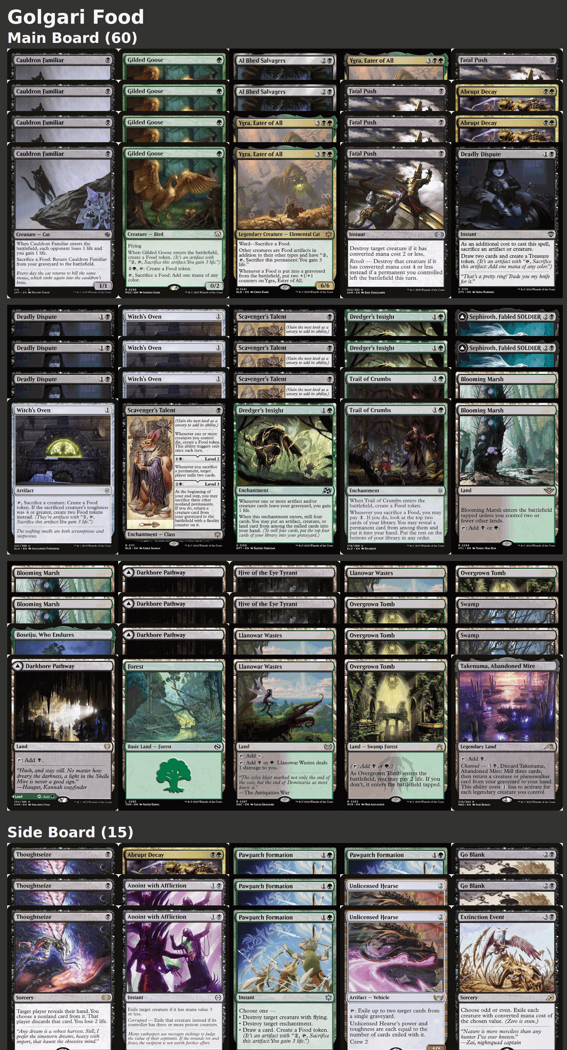 Golgari Food