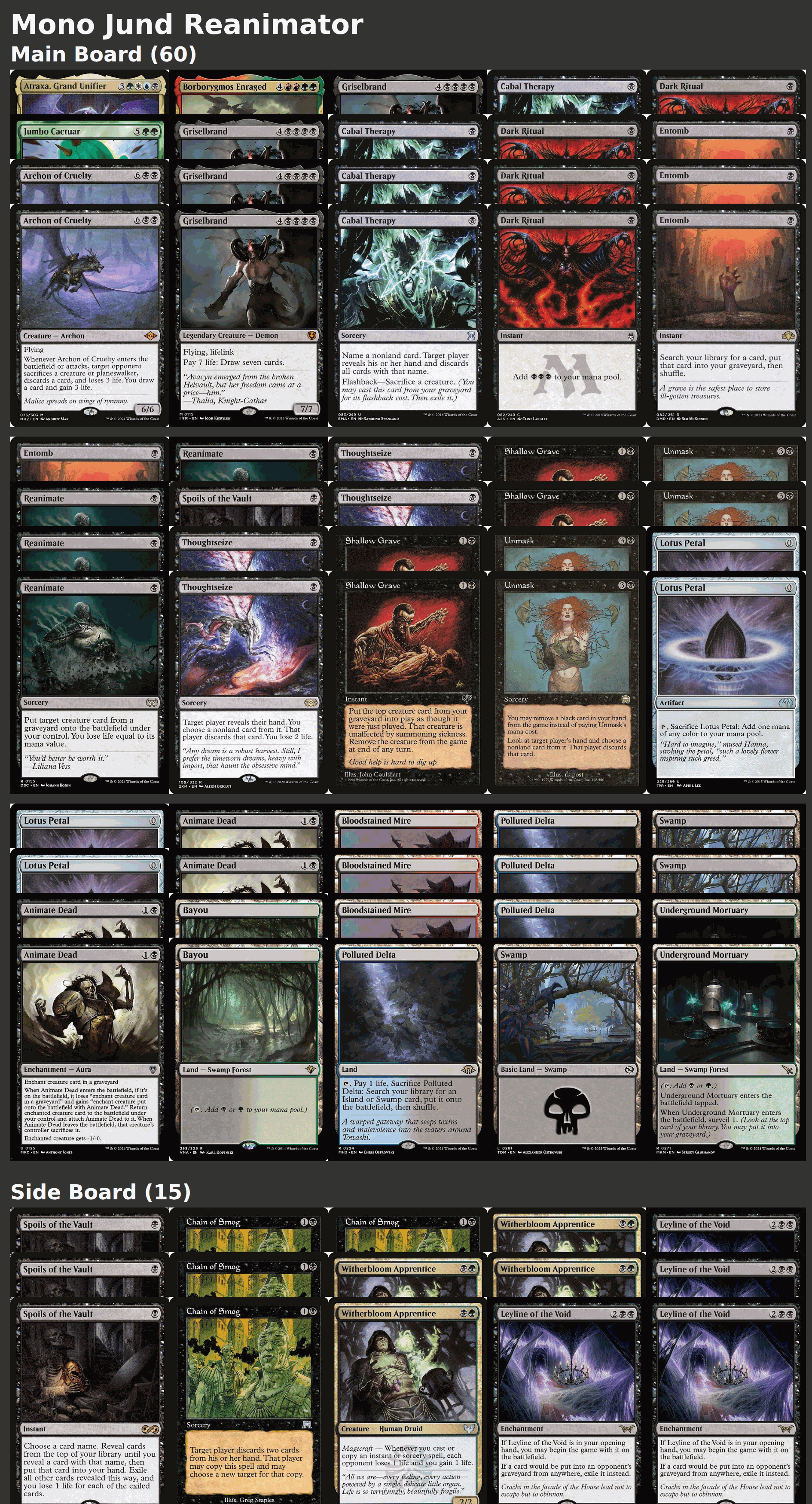 Mono Jund Reanimator