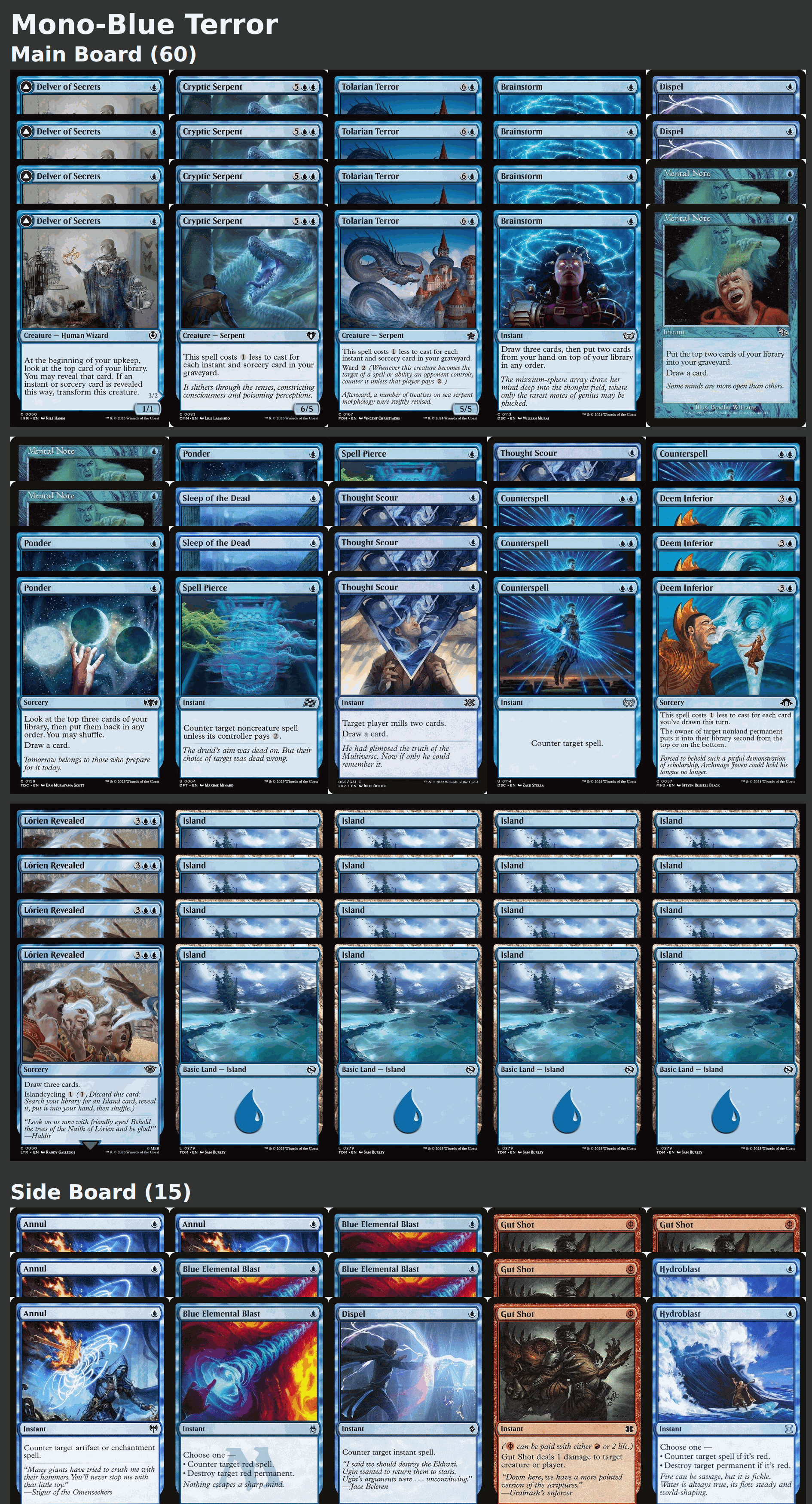 Mono-Blue Terror