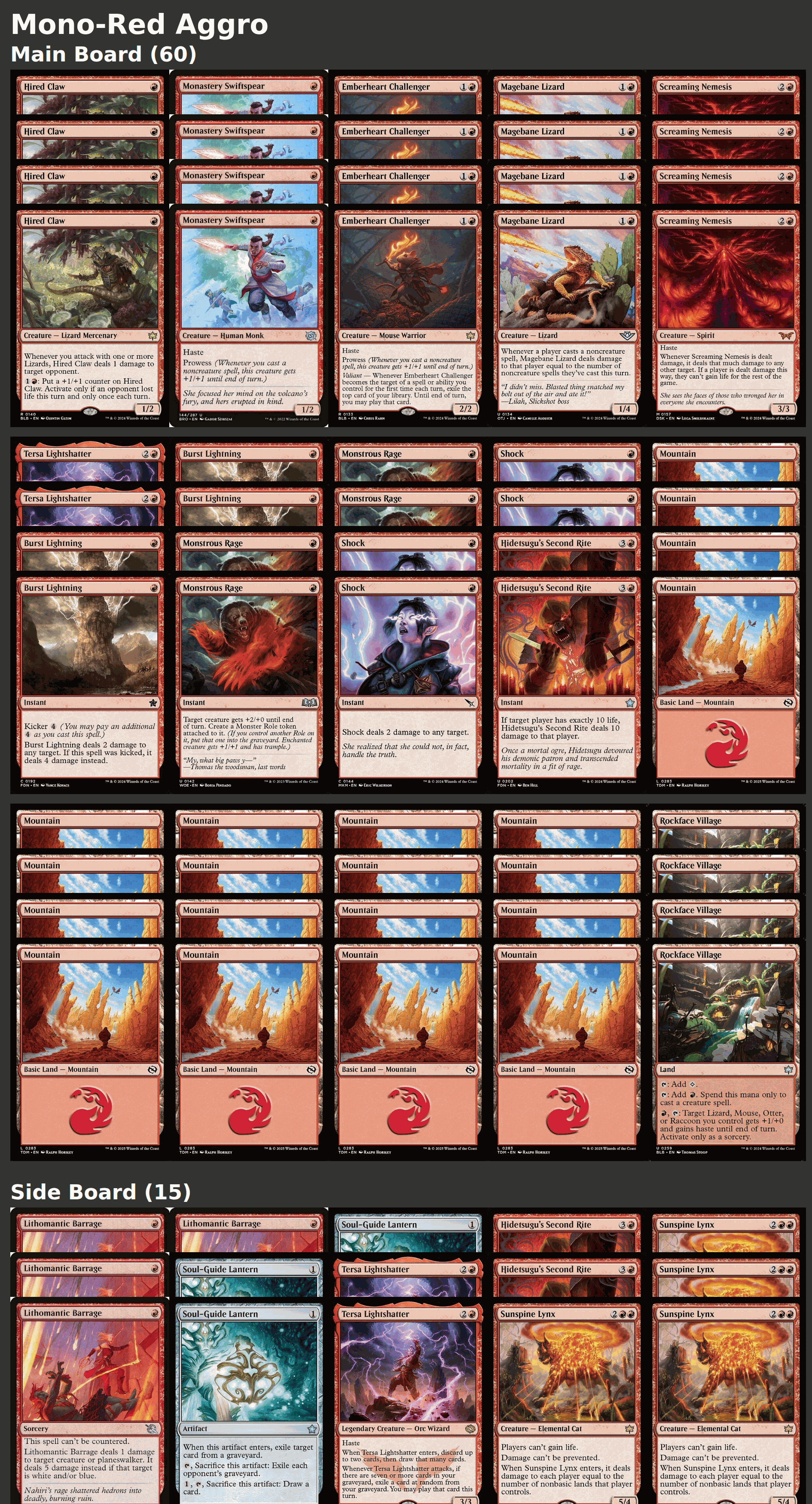 Mono-Red Aggro