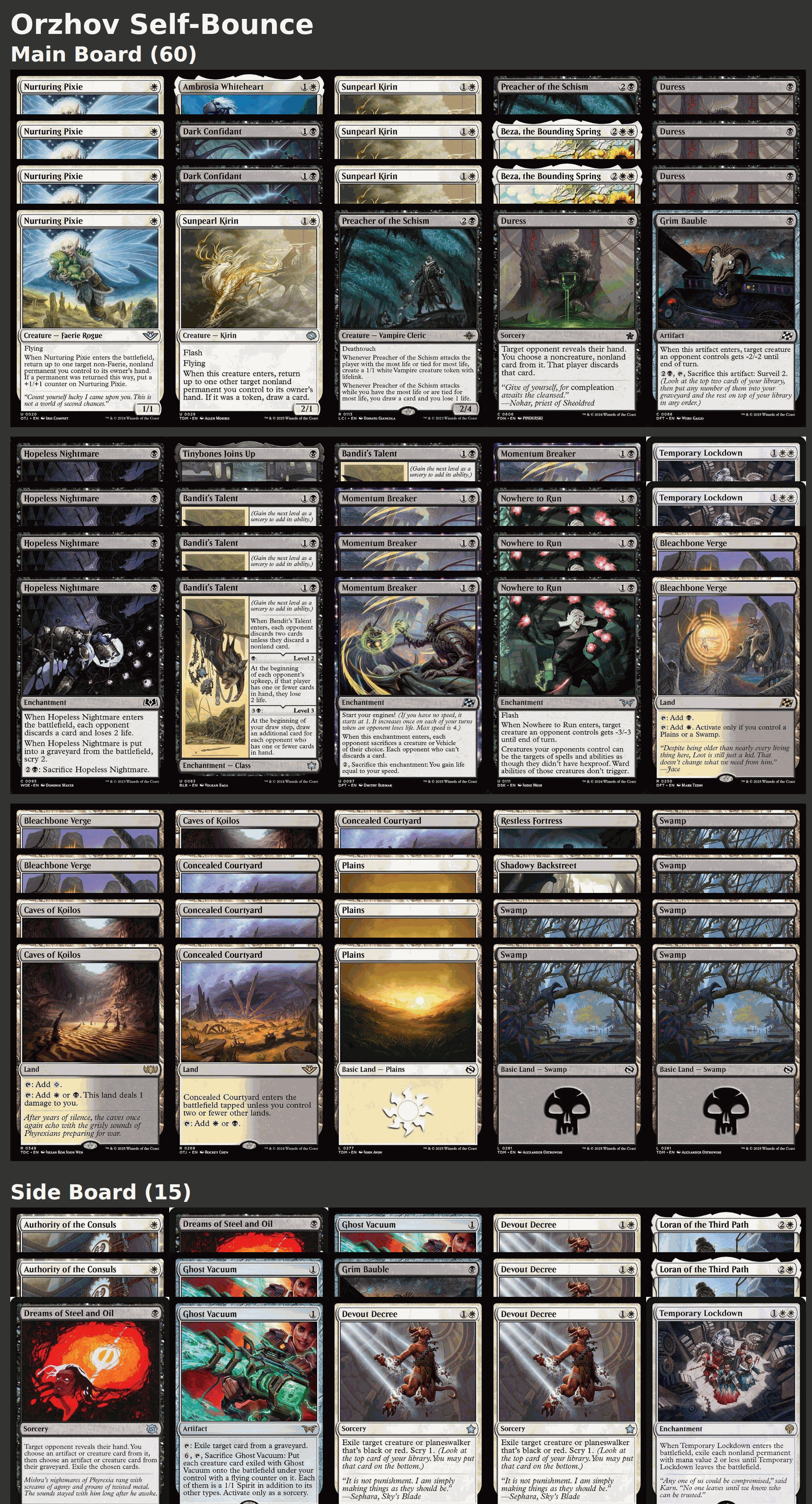 Orzhov Self-Bounce