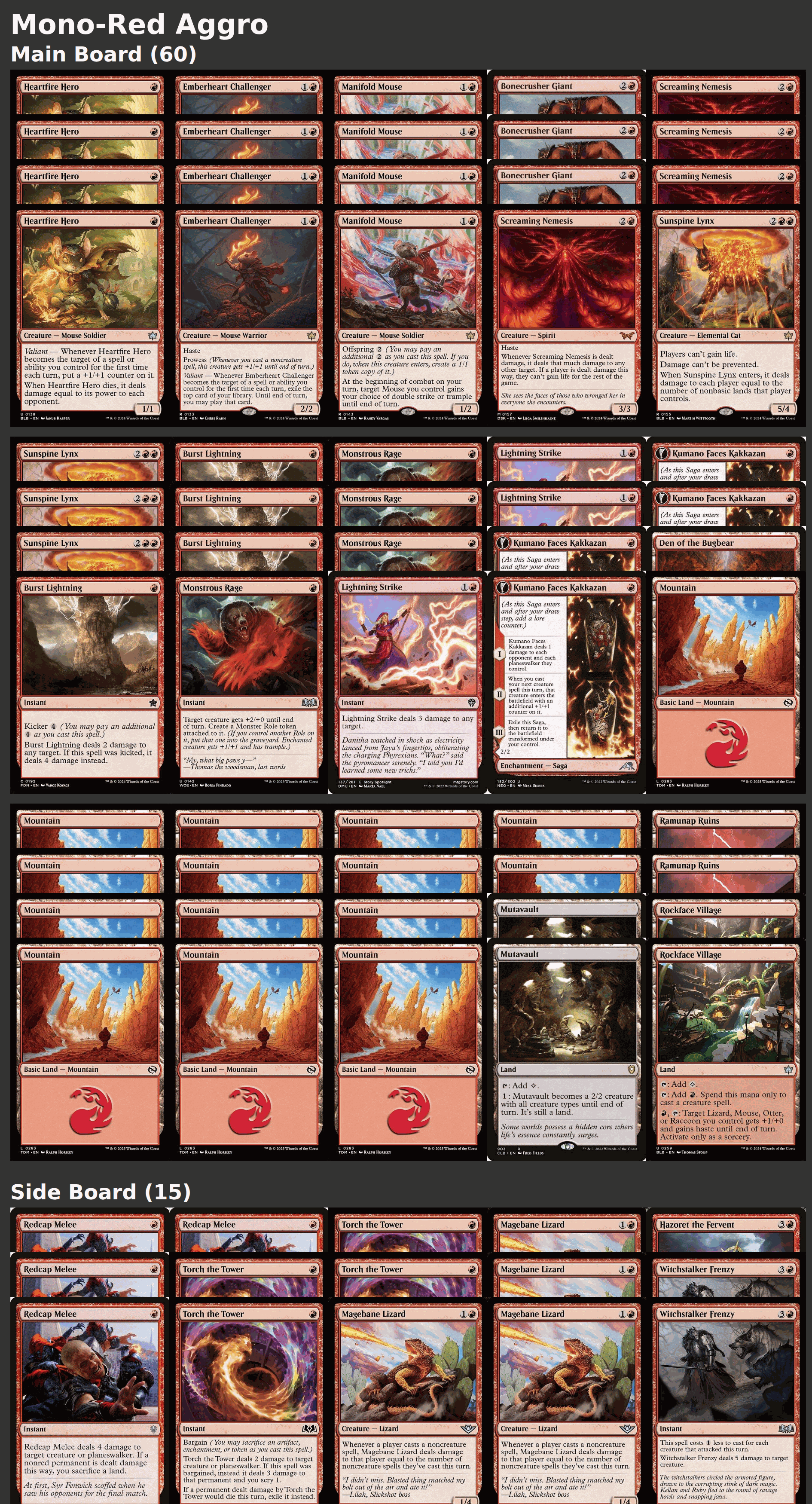 Mono-Red Aggro