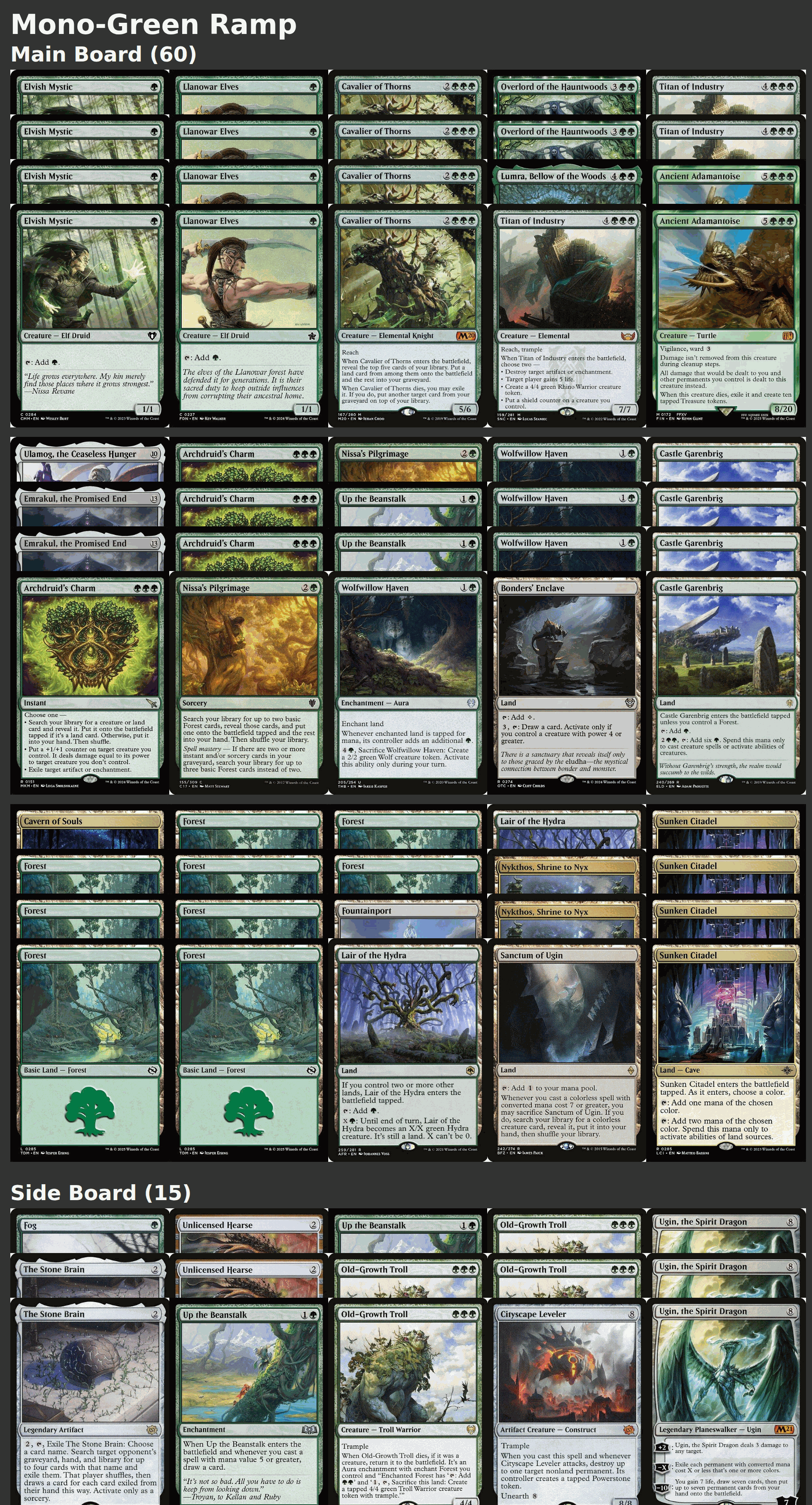 Mono-Green Ramp