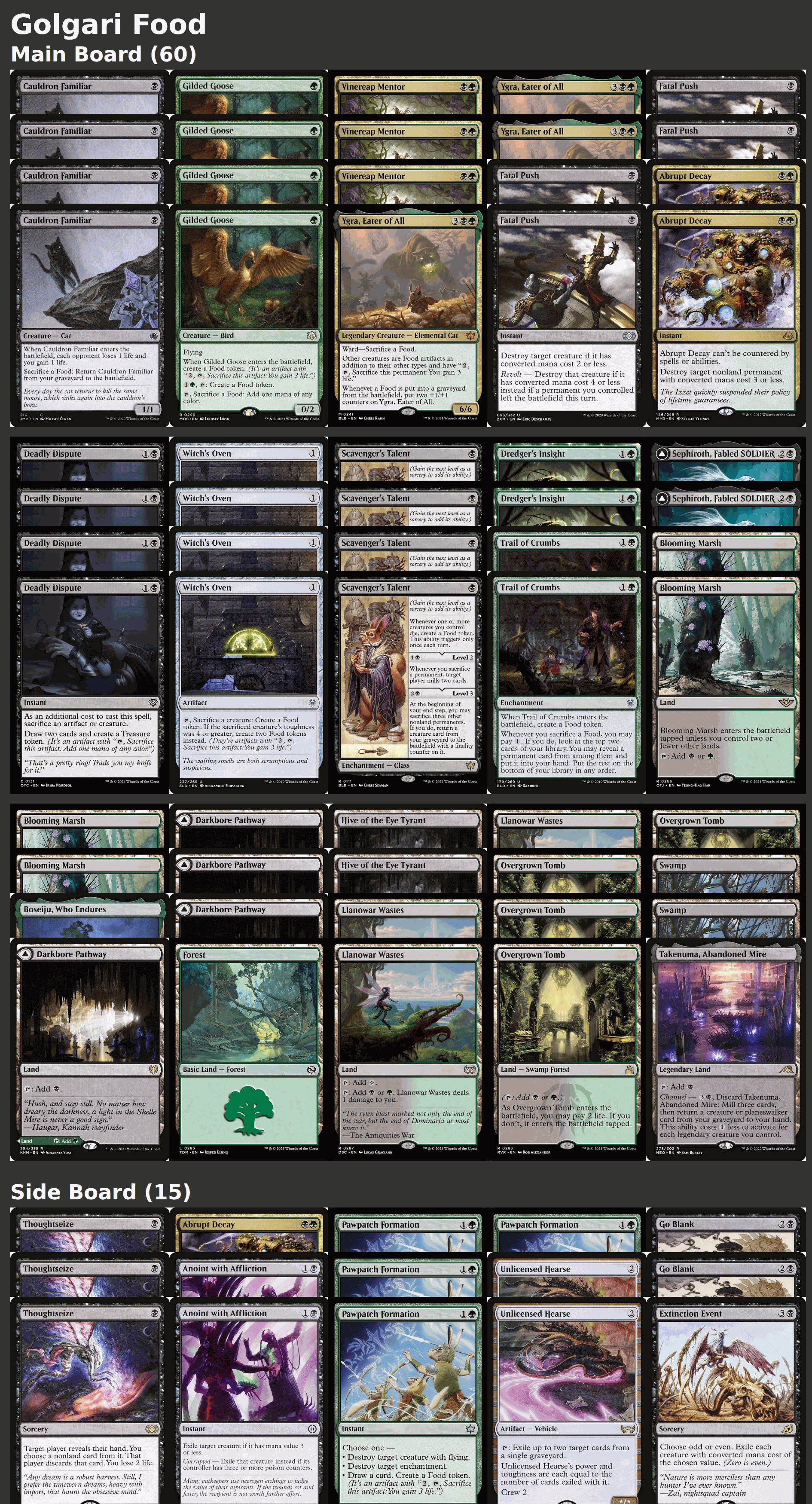 Golgari Food