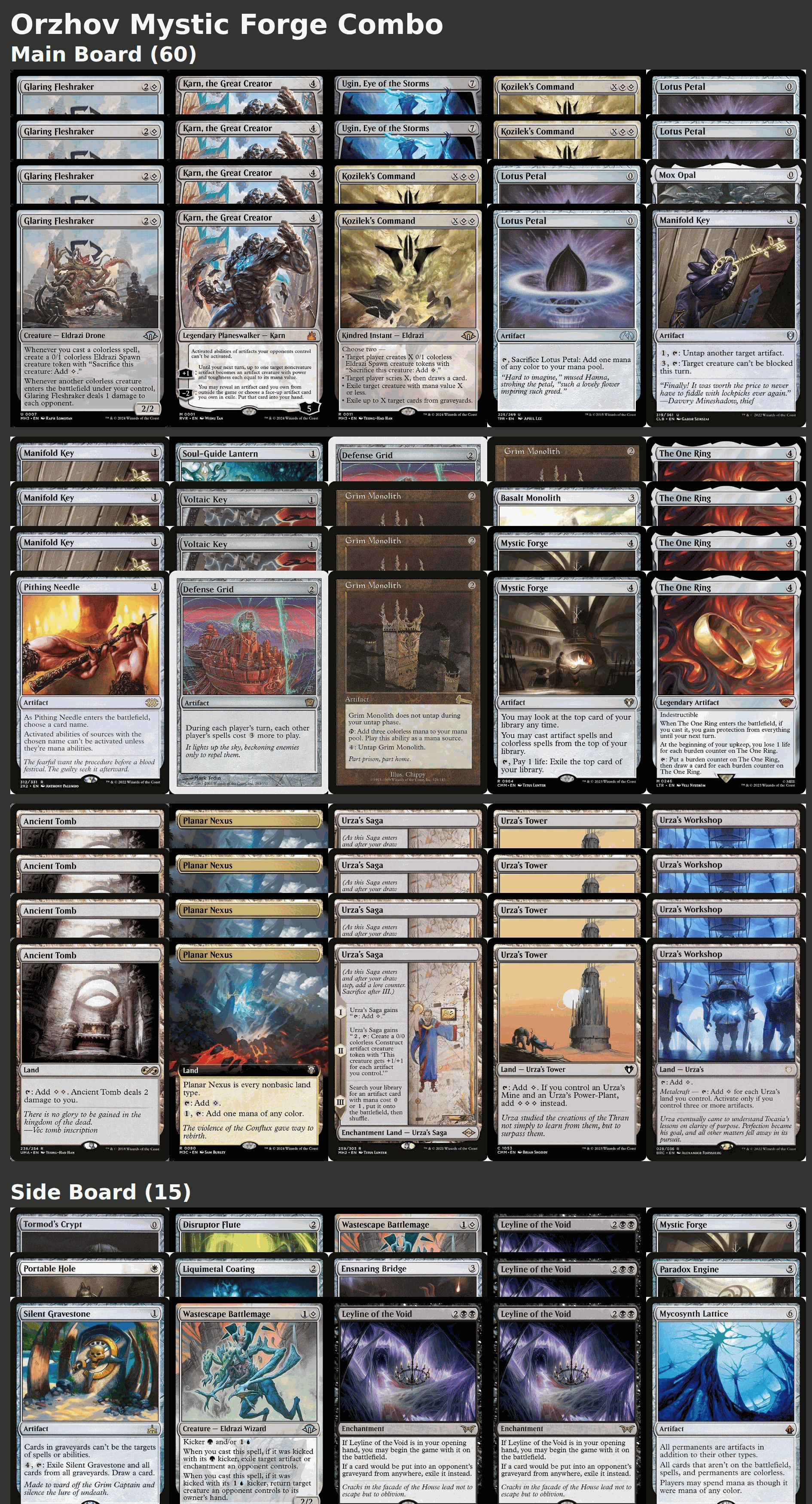 Orzhov Mystic Forge Combo
