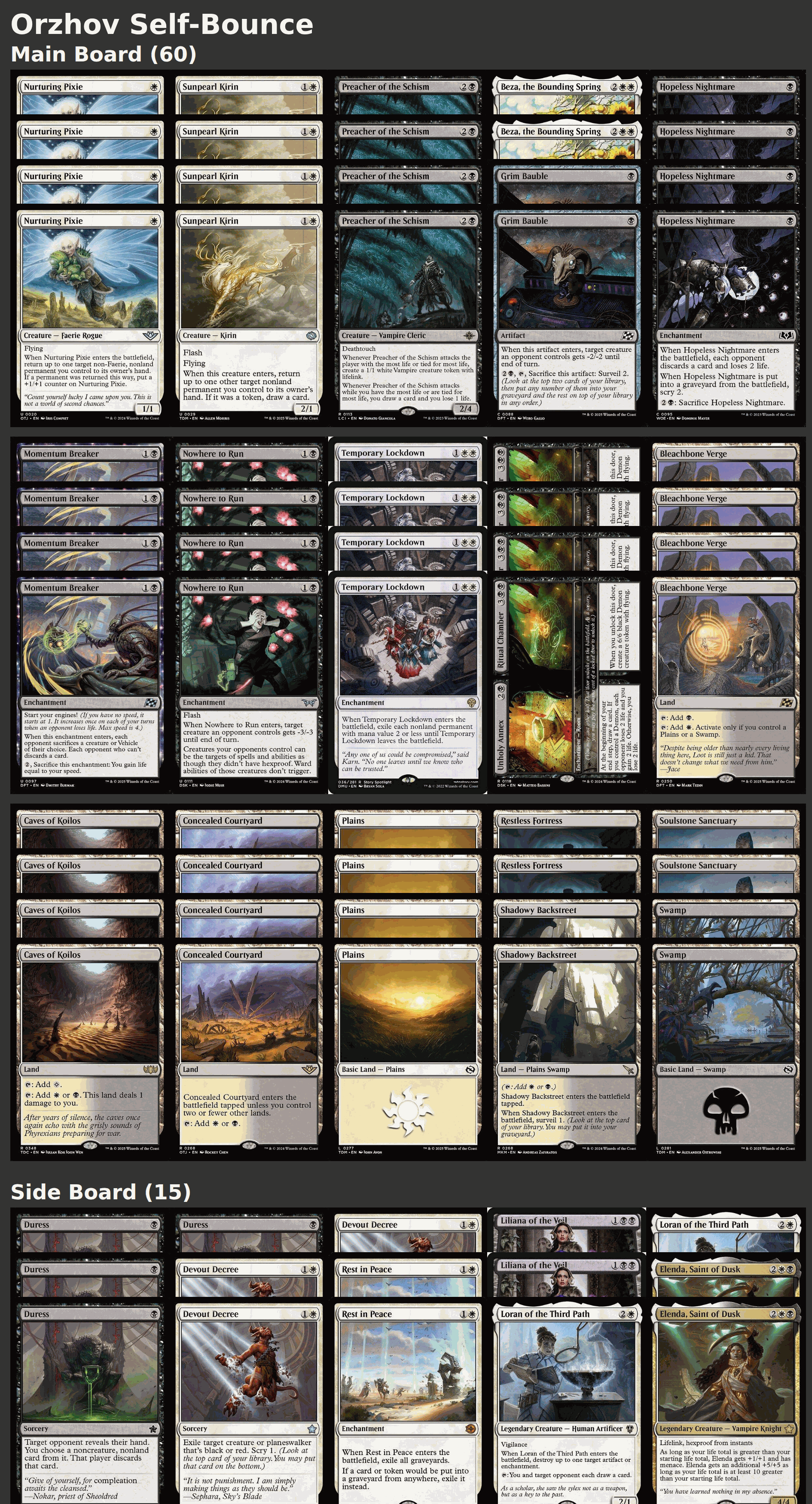 Orzhov Self-Bounce