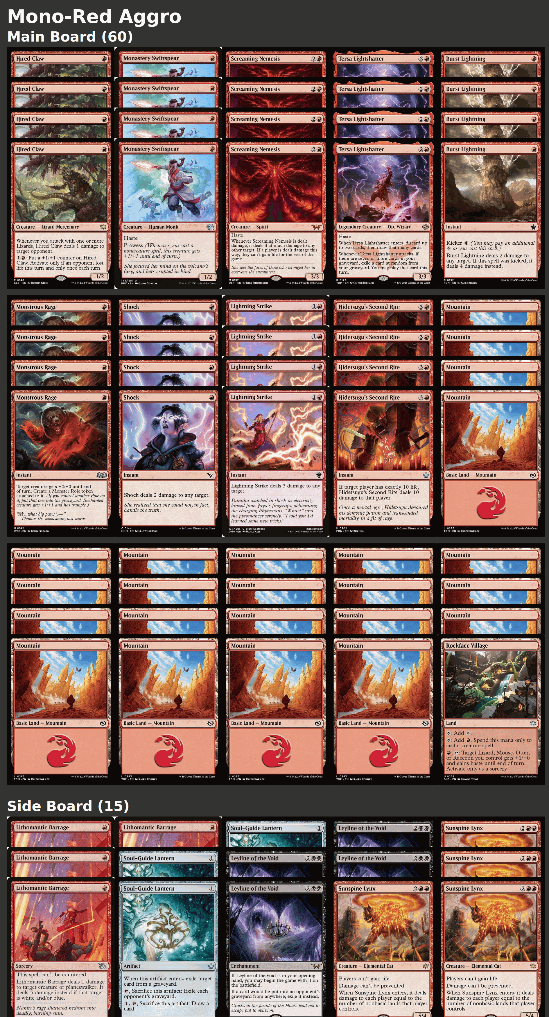 Mono-Red Aggro