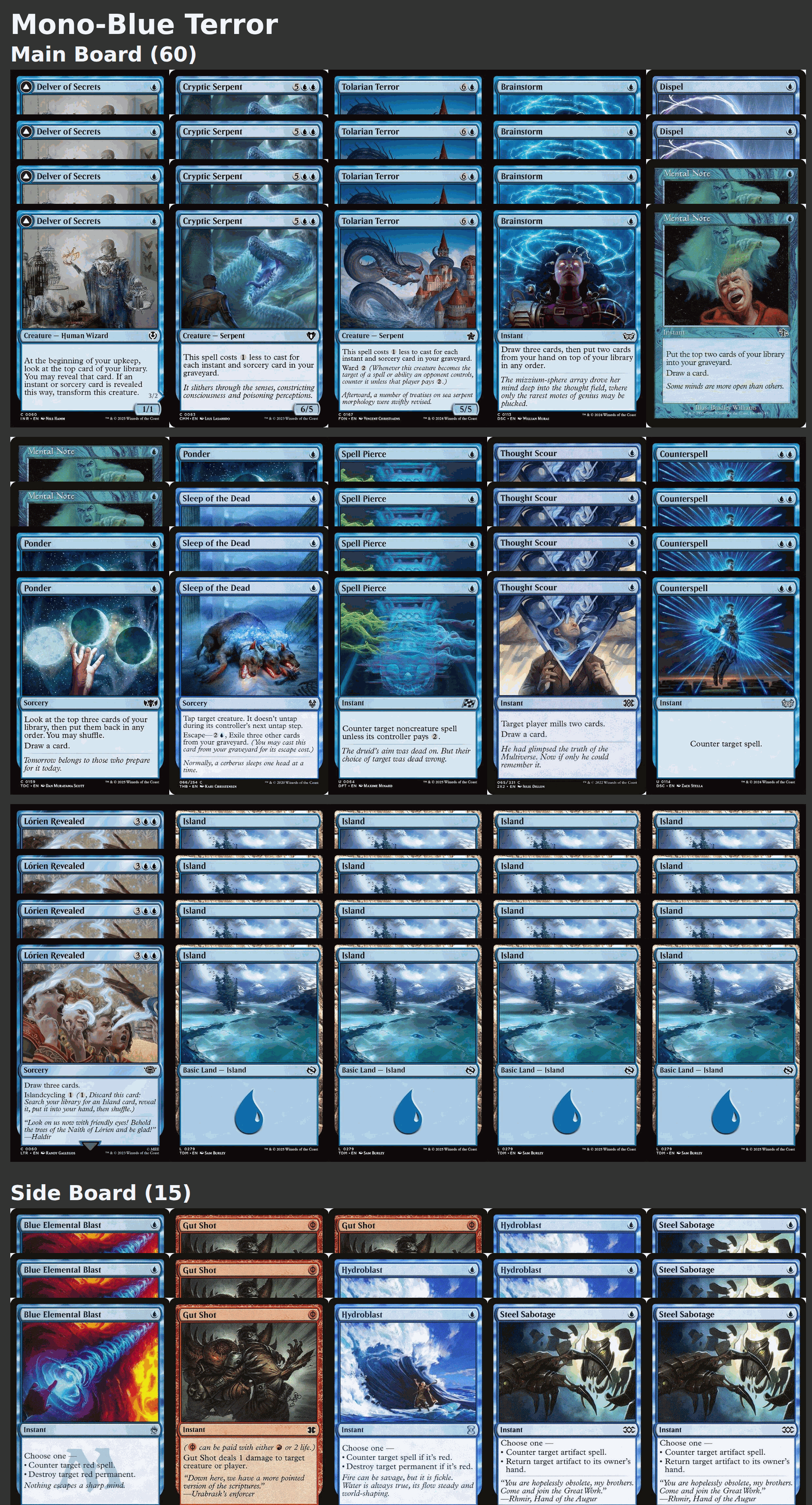Mono-Blue Terror