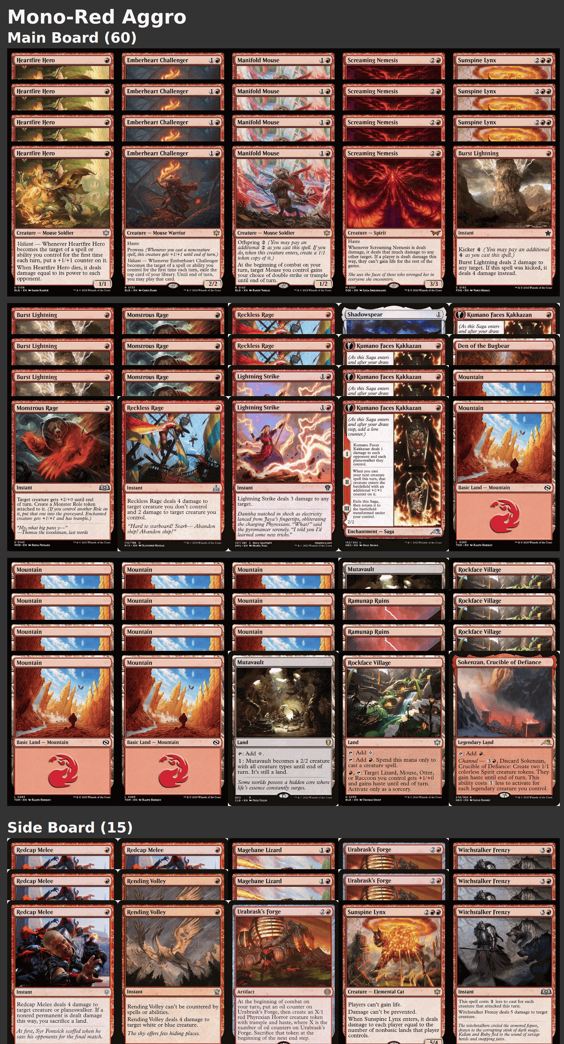 Mono-Red Aggro