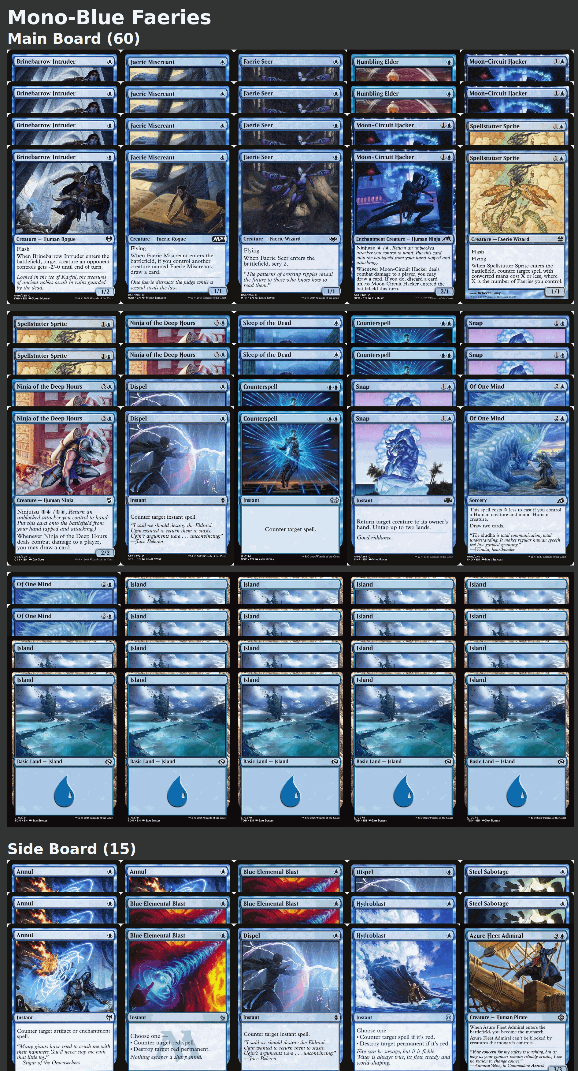 Mono-Blue Faeries