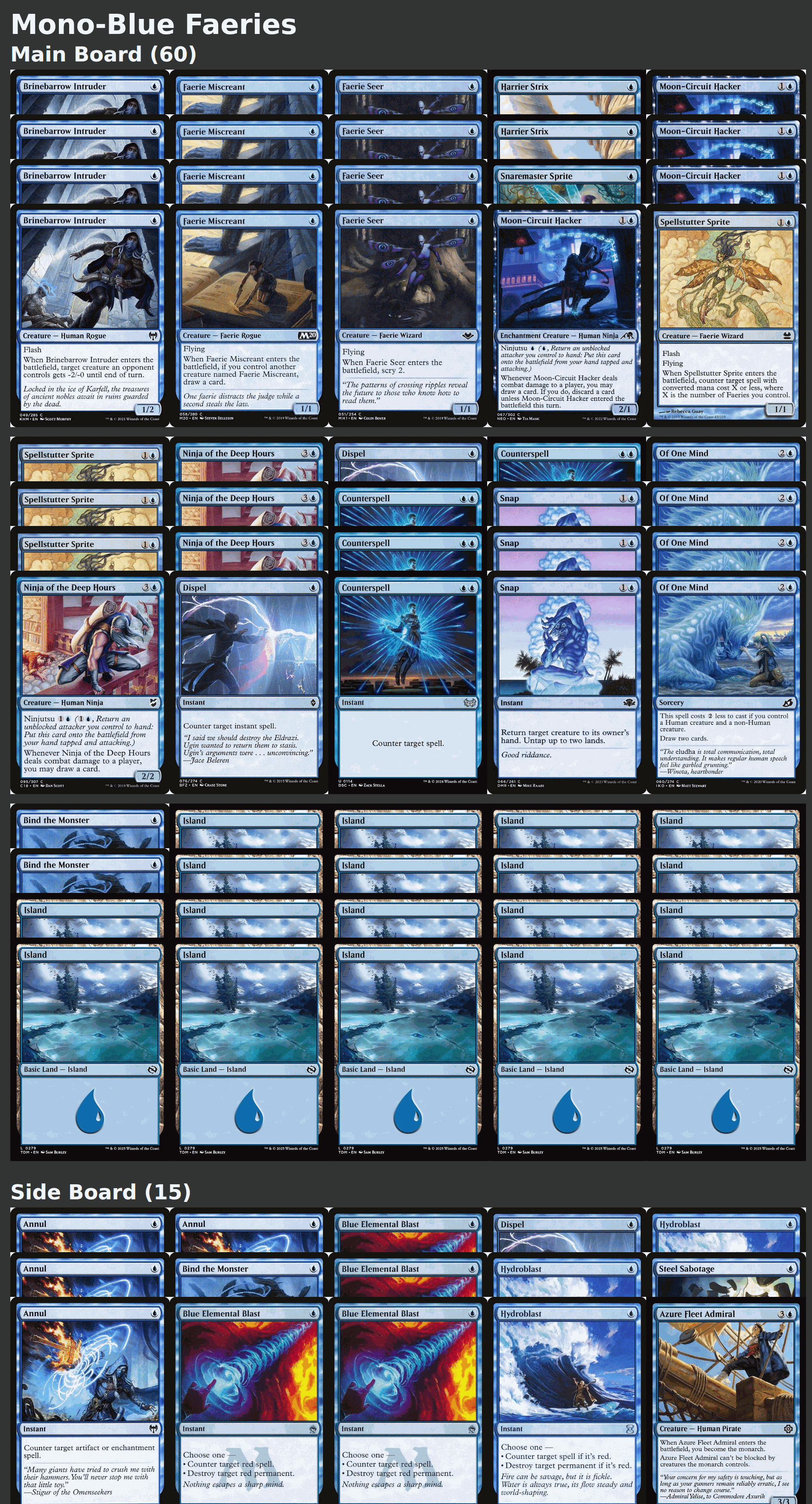 Mono-Blue Faeries