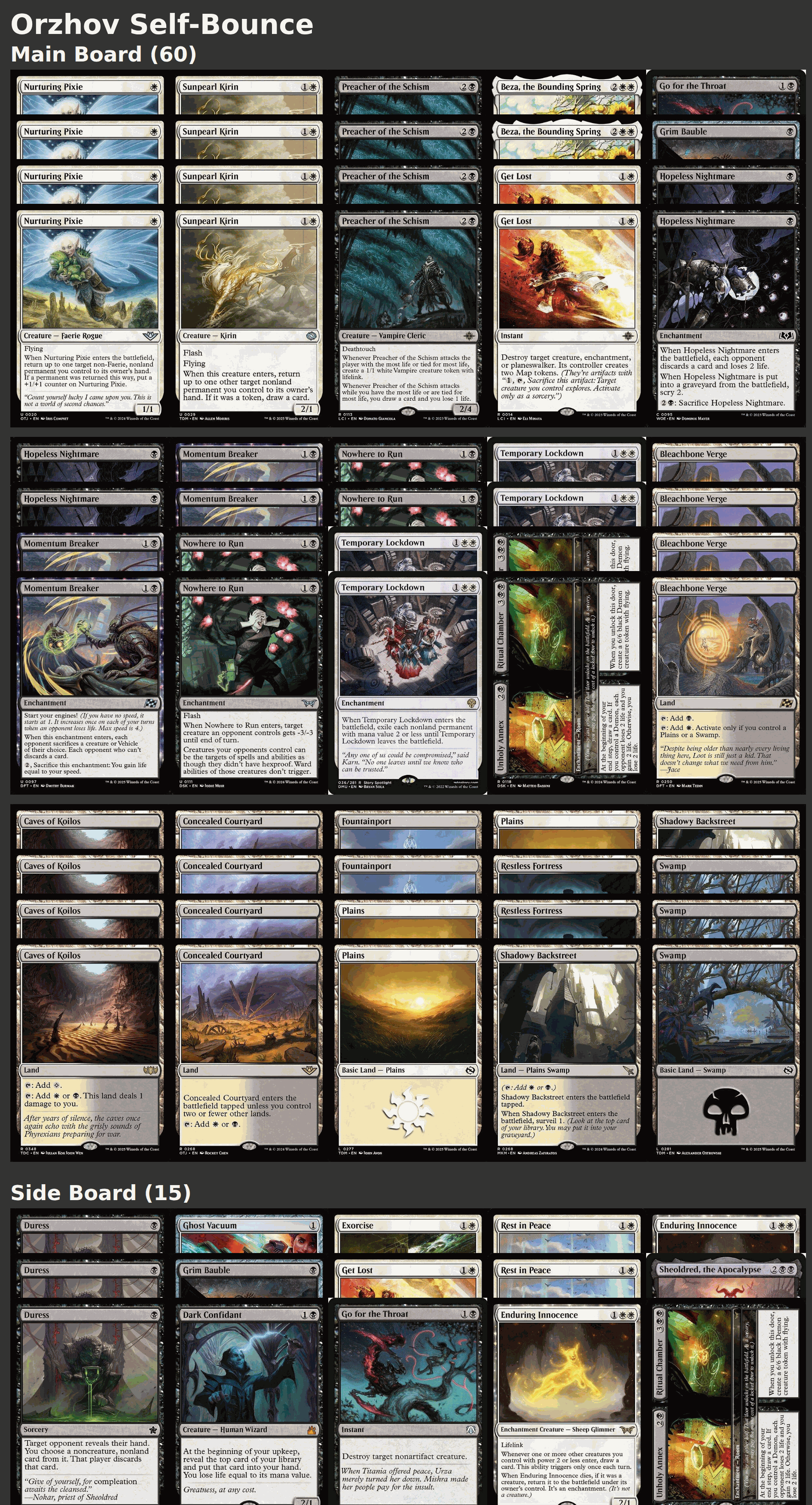 Orzhov Self-Bounce