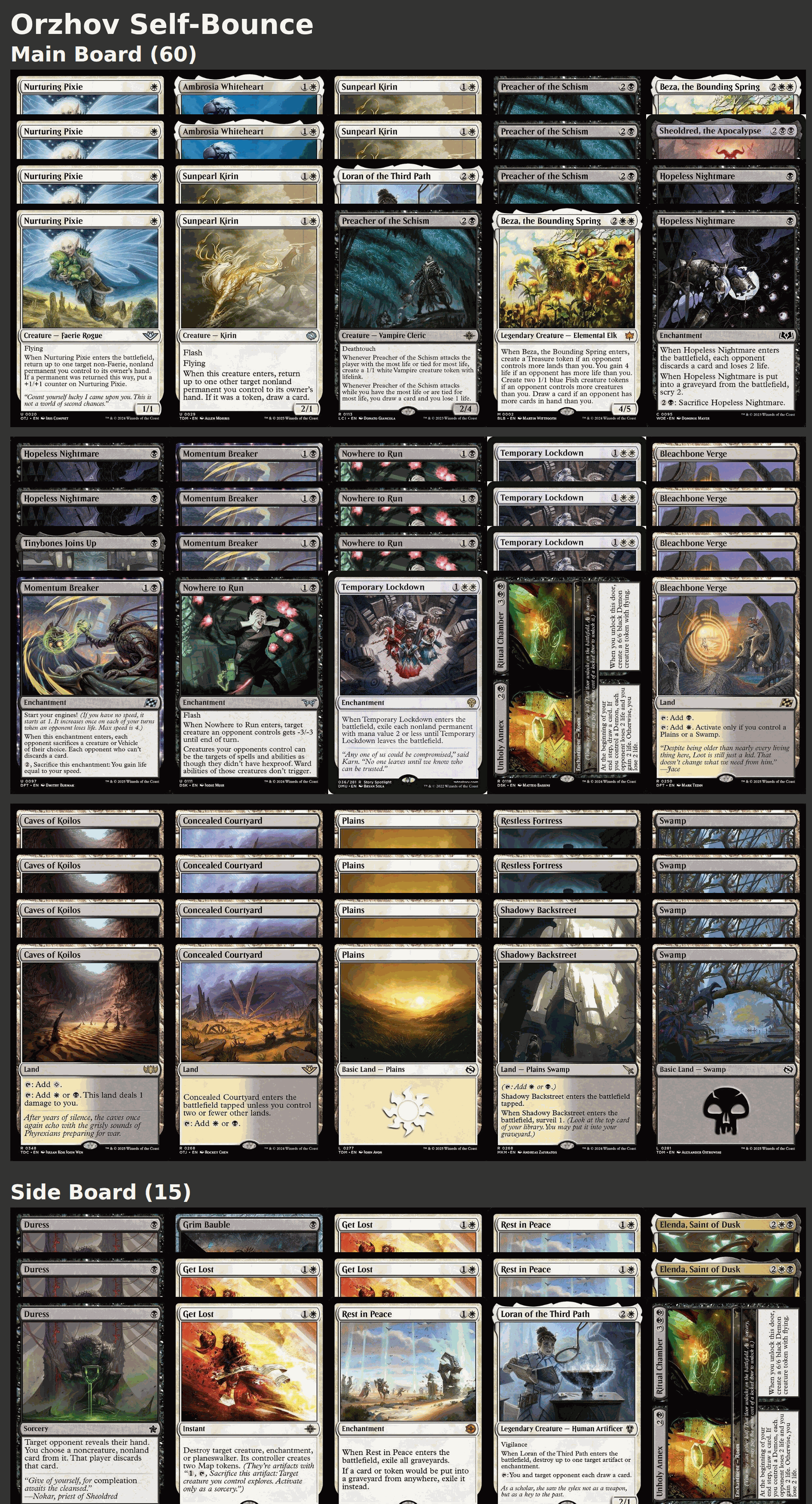 Orzhov Self-Bounce