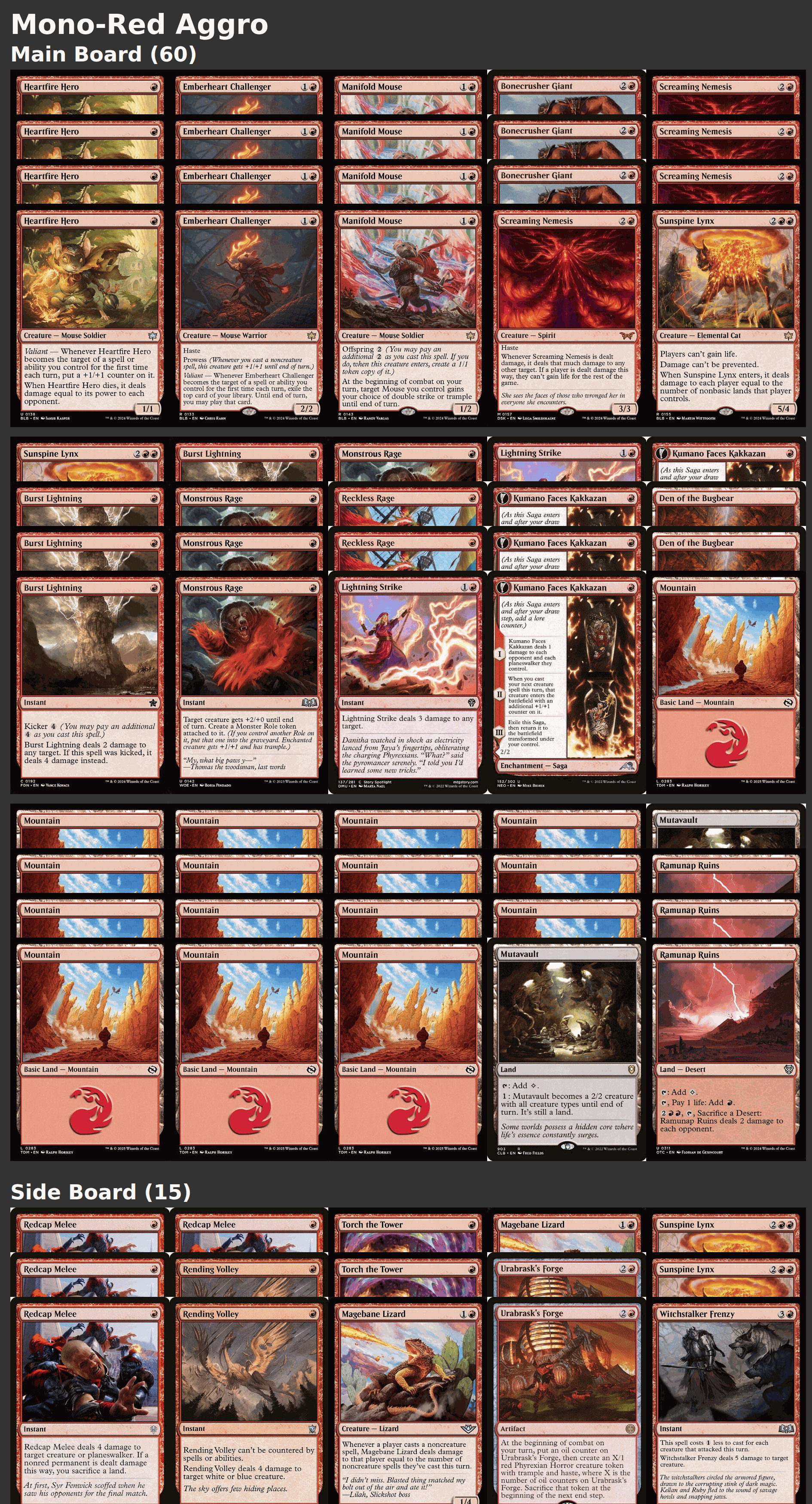 Mono-Red Aggro