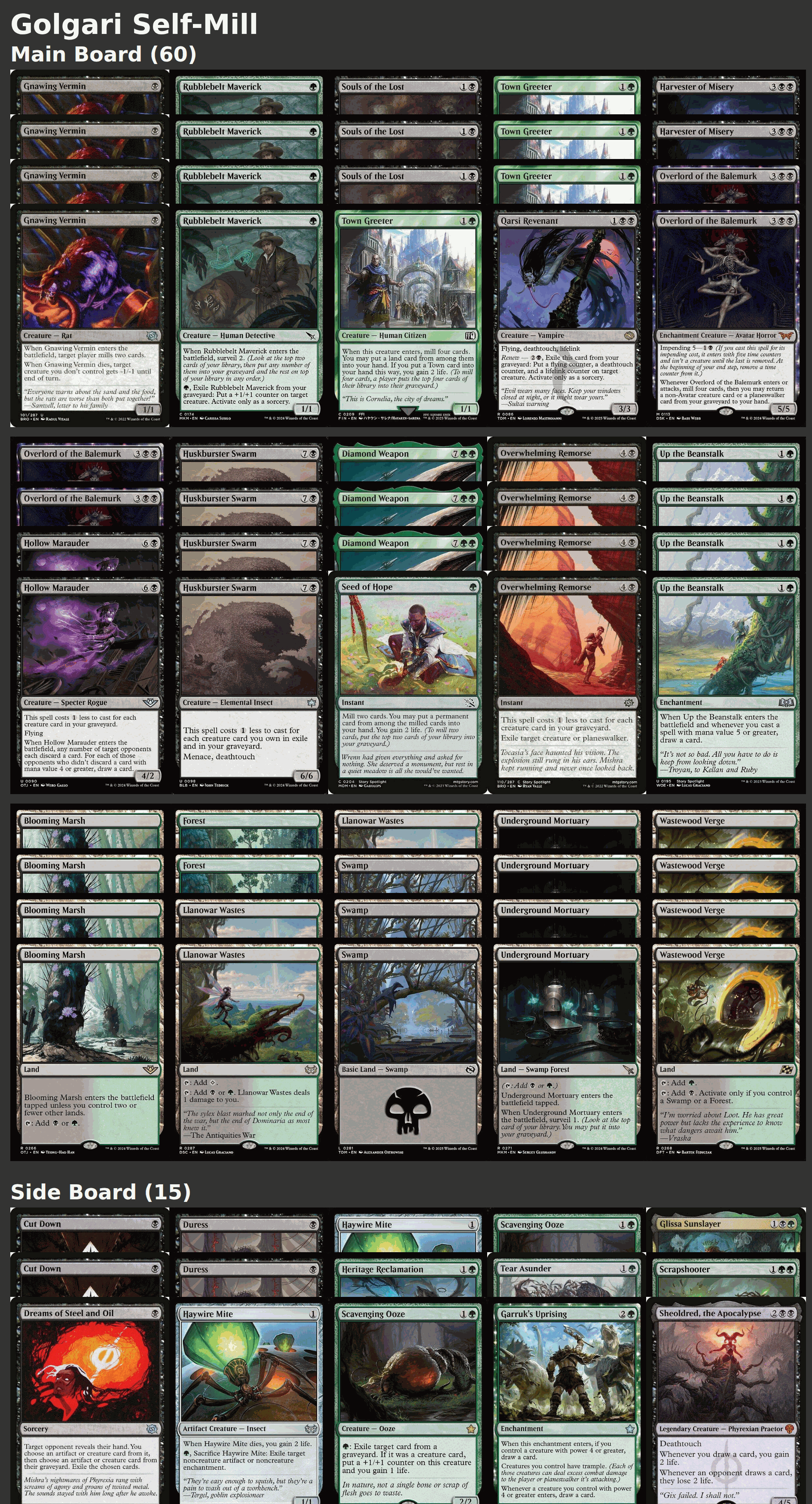 Golgari Self-Mill